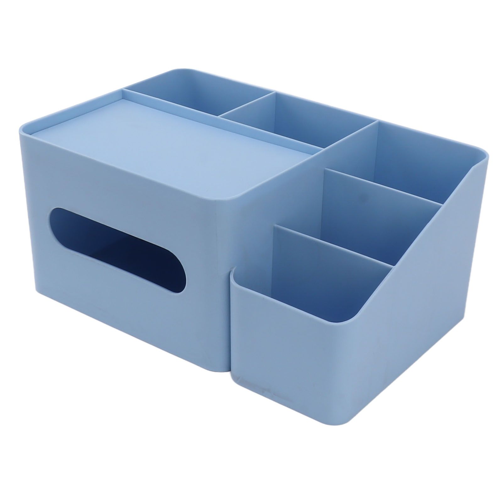 Tissue Box Organizer with Lid Plastic Exquisite Smooth Surface Tissue Desk view 3