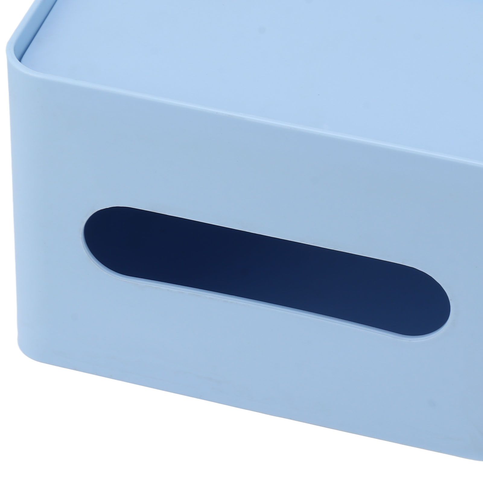 Tissue Box Organizer with Lid Plastic Exquisite Smooth Surface Tissue Desk view 14