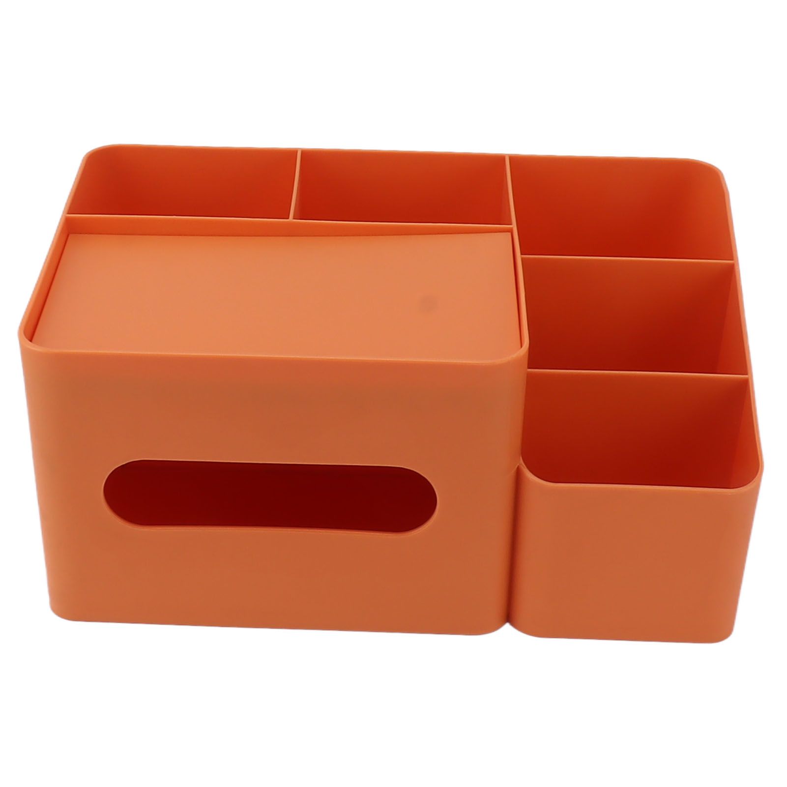 Tissue Box Organizer with Lid Plastic Exquisite Smooth Surface Tissue Desk view 2