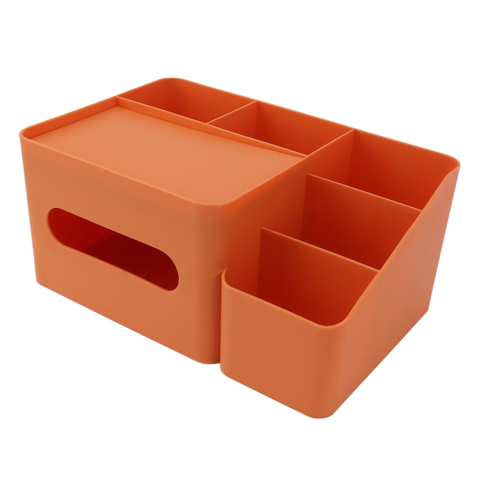 Tissue Box Organizer with Lid Plastic Exquisite Smooth Surface Tissue Desk view 3