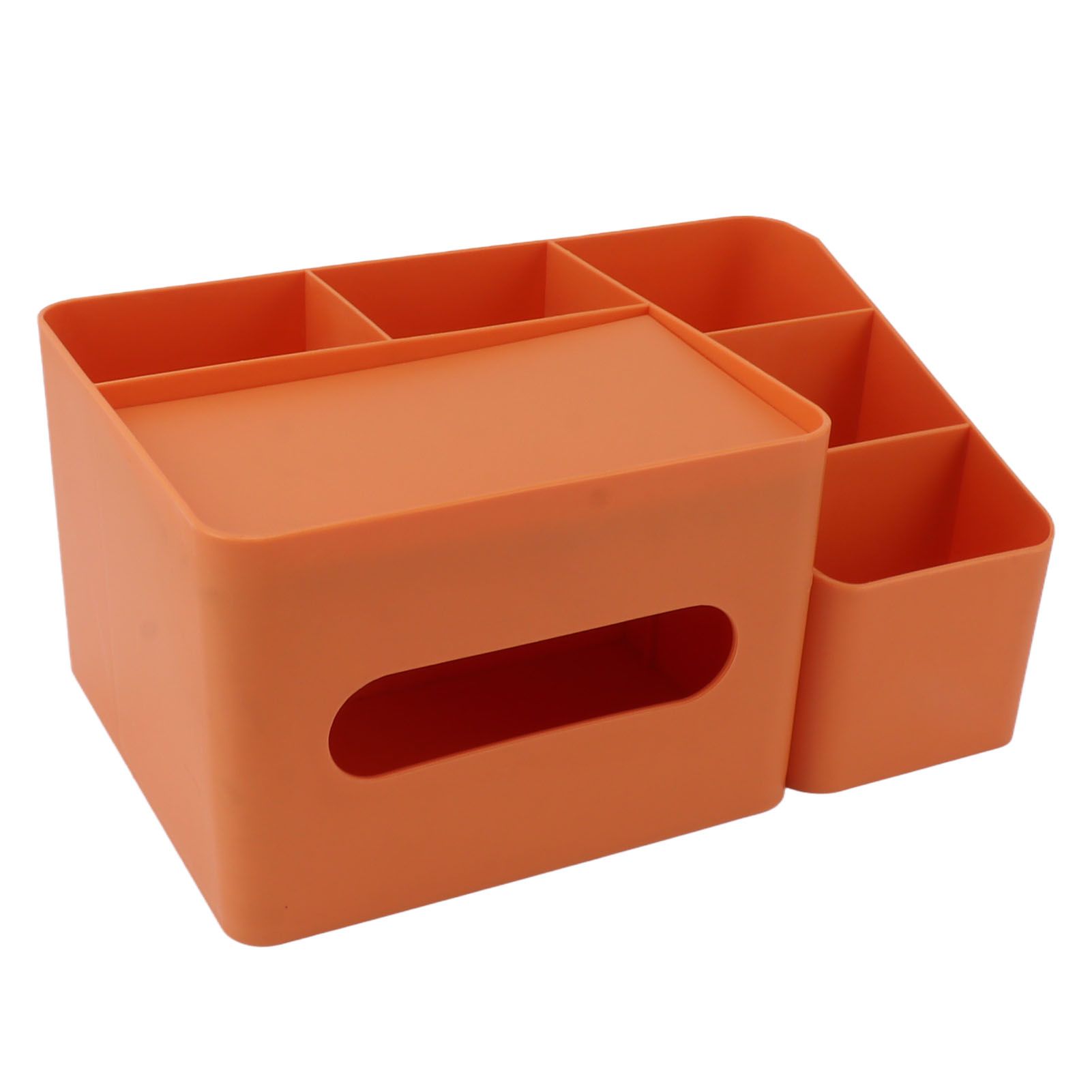 Tissue Box Organizer with Lid Plastic Exquisite Smooth Surface Tissue Desk view 4