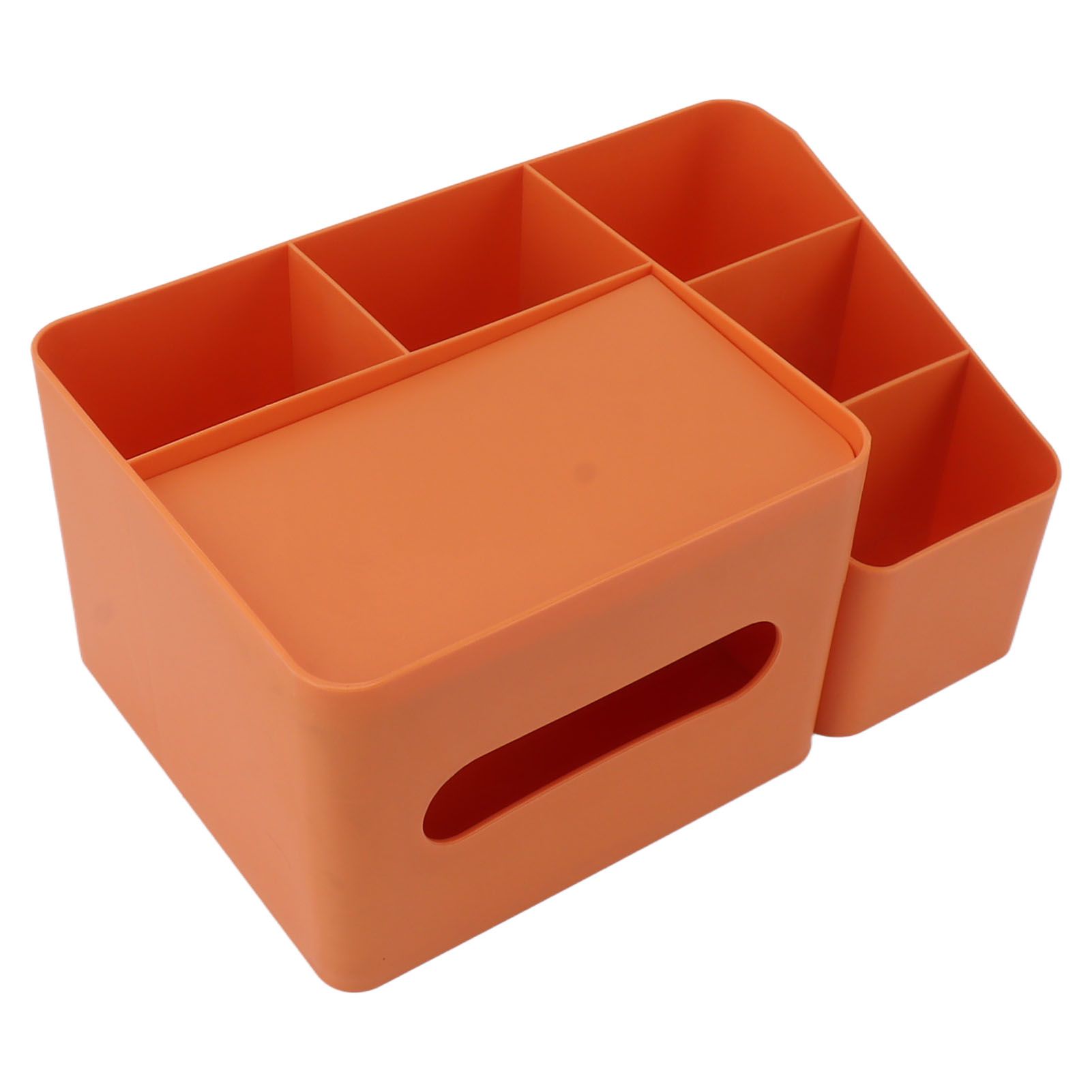 Tissue Box Organizer with Lid Plastic Exquisite Smooth Surface Tissue Desk view 5