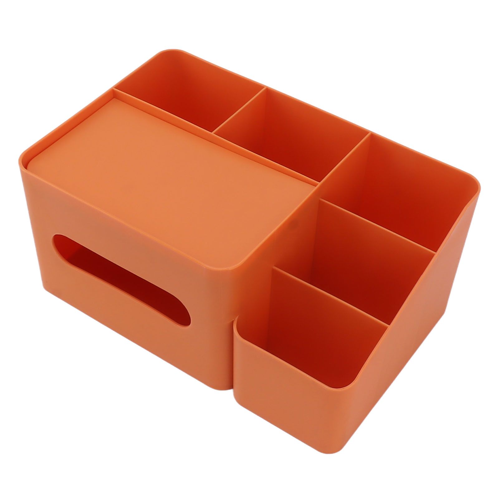 Tissue Box Organizer with Lid Plastic Exquisite Smooth Surface Tissue Desk view 7