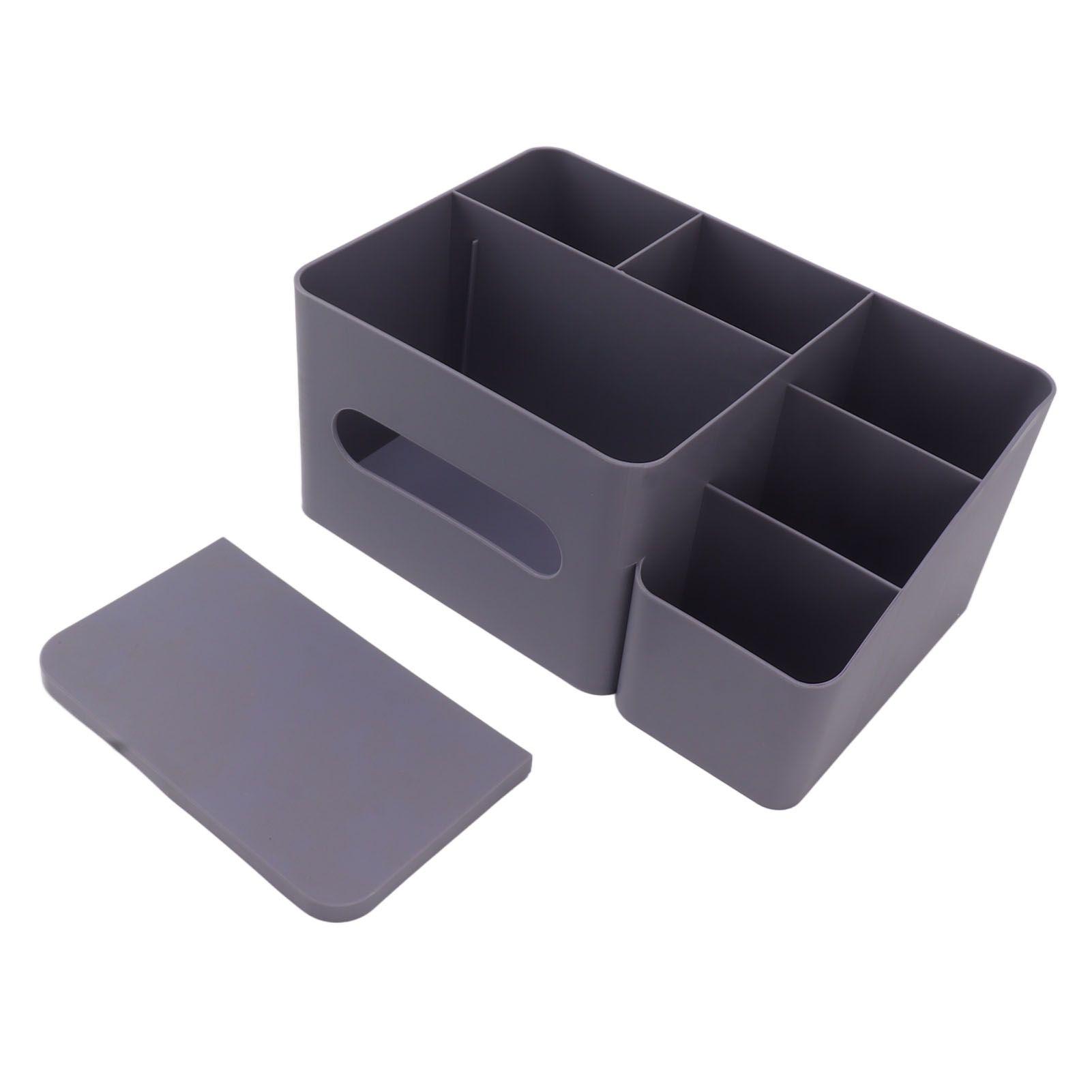 Tissue Box Organizer with Lid Plastic Exquisite Smooth Surface Tissue Desk