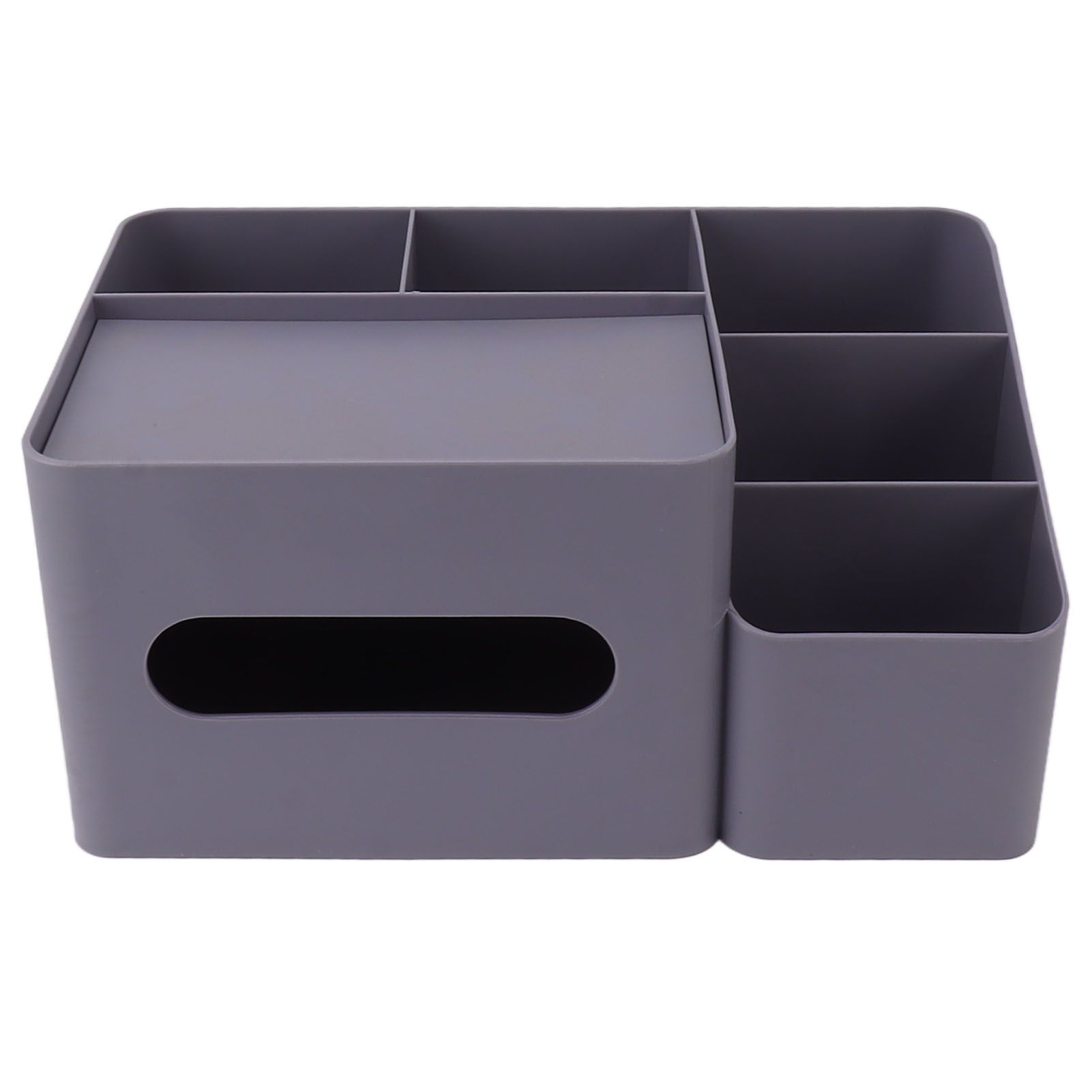 Tissue Box Organizer with Lid Plastic Exquisite Smooth Surface Tissue Desk view 2