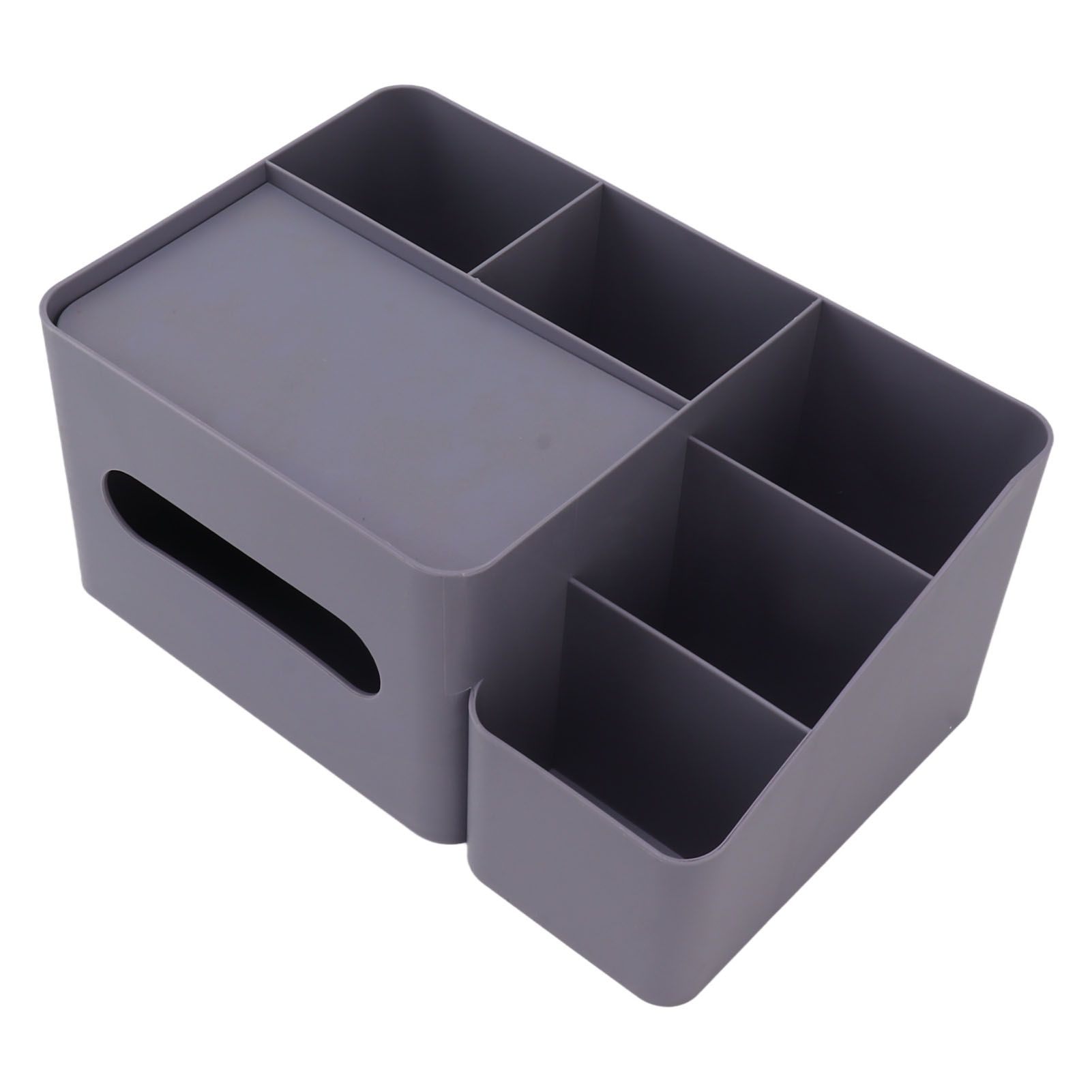 Tissue Box Organizer with Lid Plastic Exquisite Smooth Surface Tissue Desk view 7