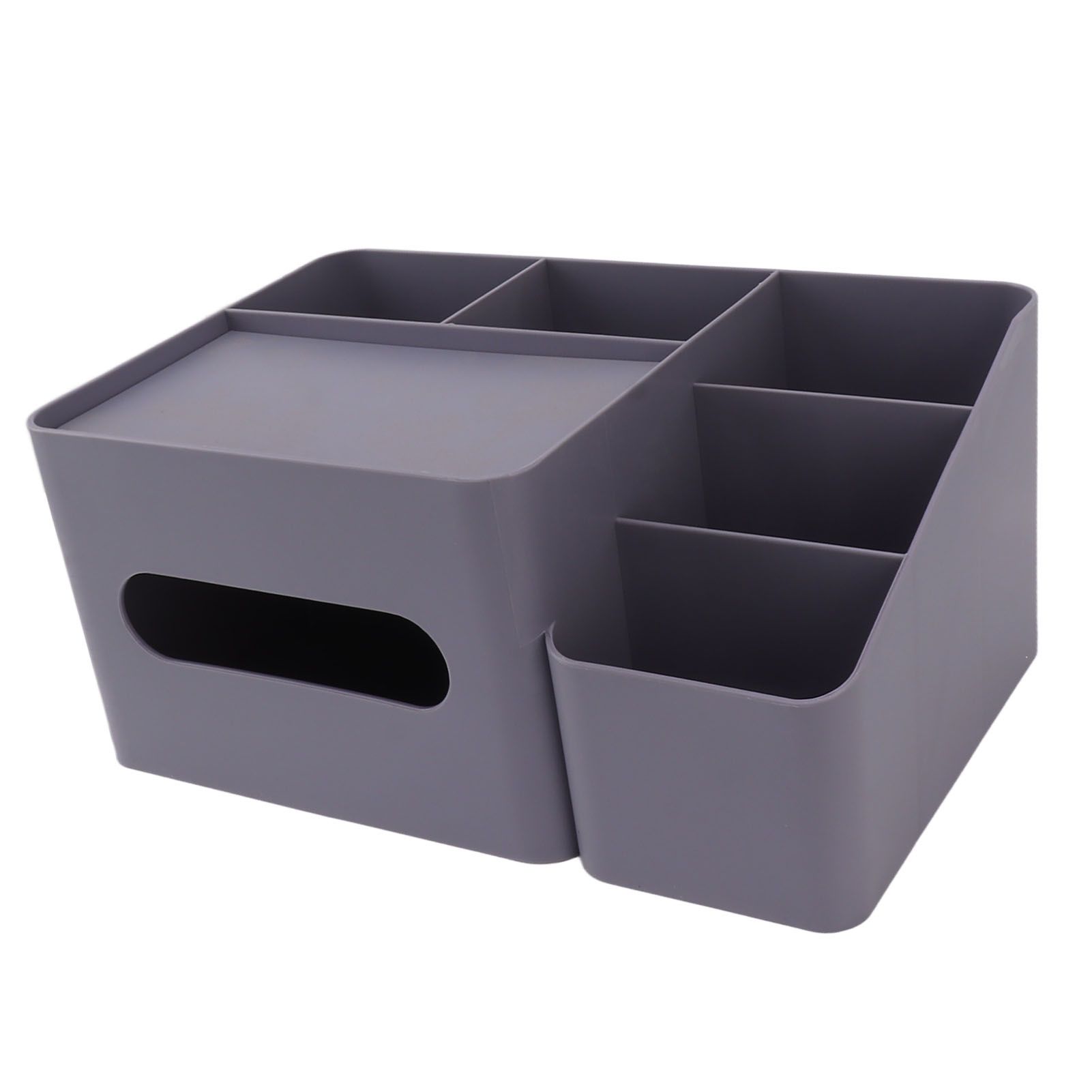 Tissue Box Organizer with Lid Plastic Exquisite Smooth Surface Tissue Desk view 9