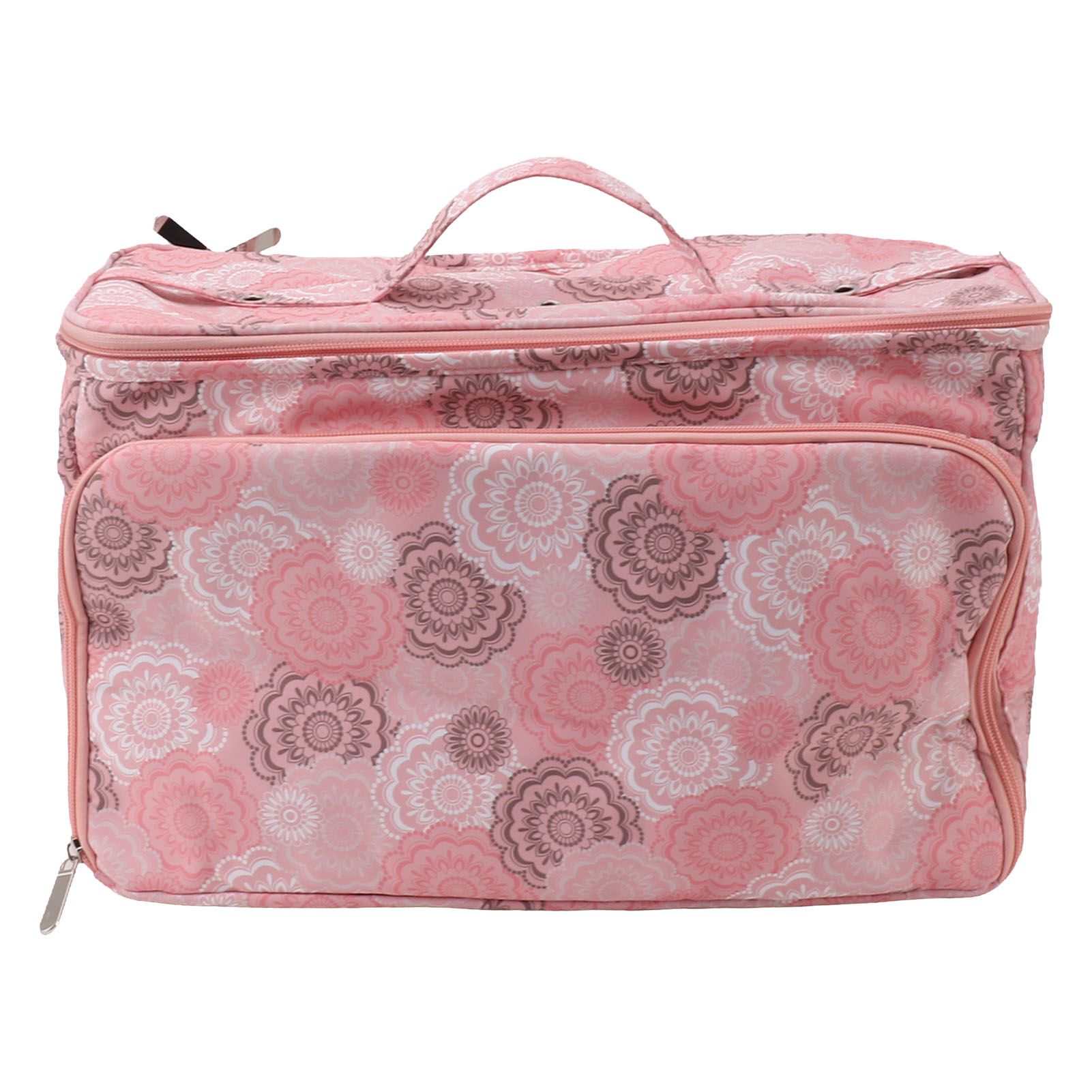 Knitting Bag Pink Oxford Cloth DIY Multifunctional Portable Crochet Holder Bag