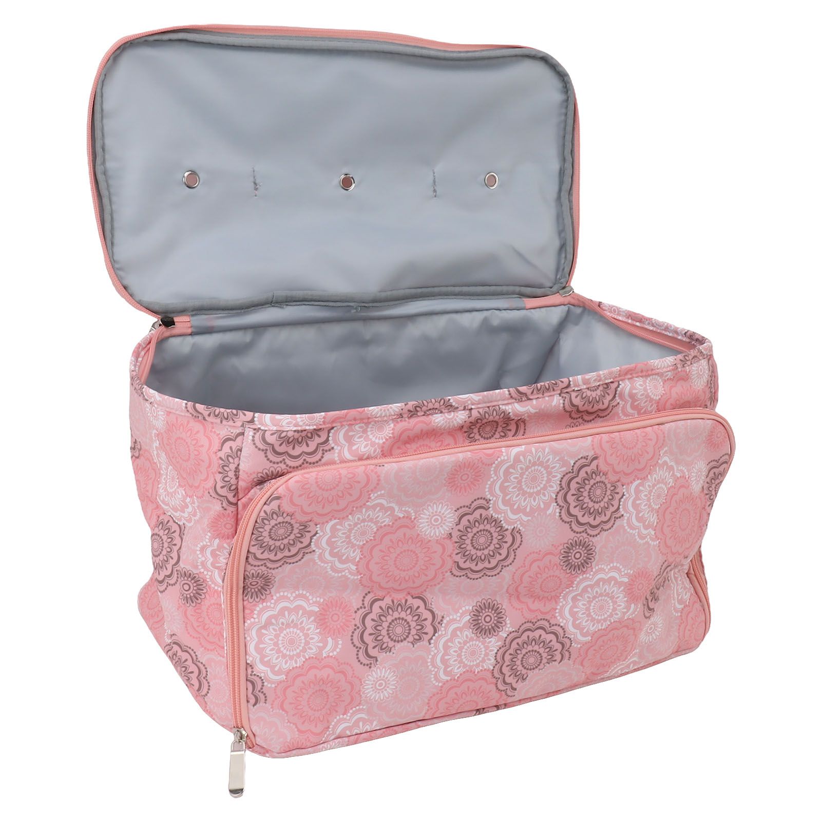 Knitting Bag Pink Oxford Cloth DIY Multifunctional Portable Crochet Holder Bag view 7