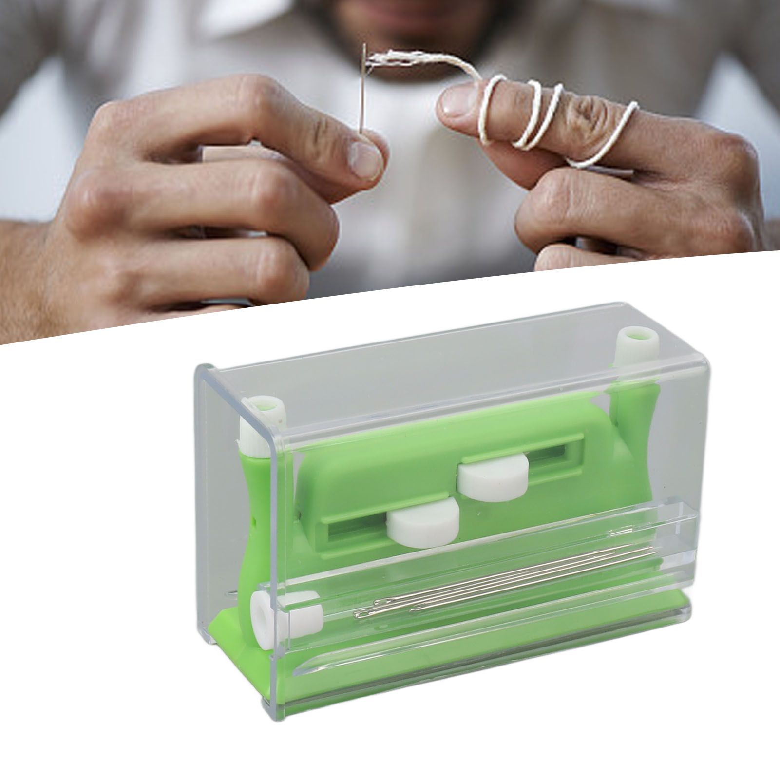 Auto Needle Threader Home Hand Sewing Automatic Thread Device with 5 Needles view 11
