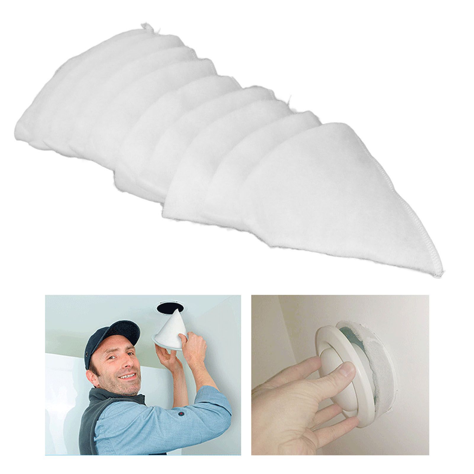 10 PCS Conical Exhaust Valve Filter Cotton Conical Air Vent Valve Filter Sheet view 12