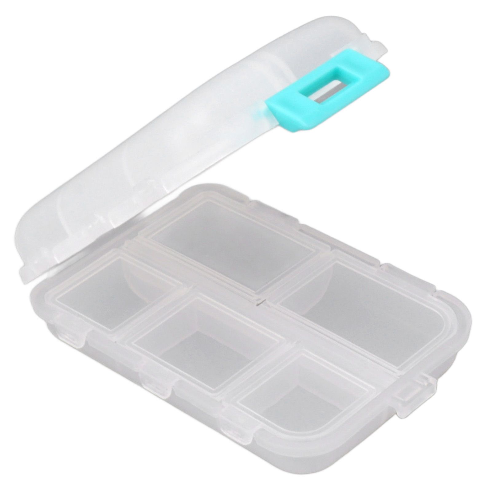 Medicine Box Medicine Case Plastic Waterproof 10 Compartments Buckle Lock view 5