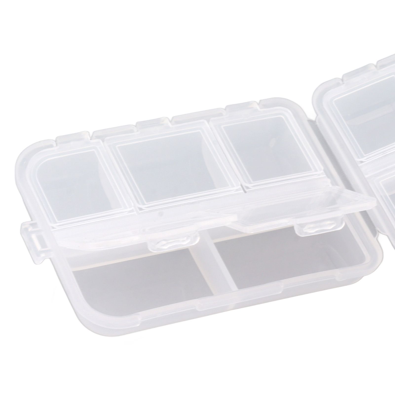 Medicine Box Medicine Case Plastic Waterproof 10 Compartments Buckle Lock view 13