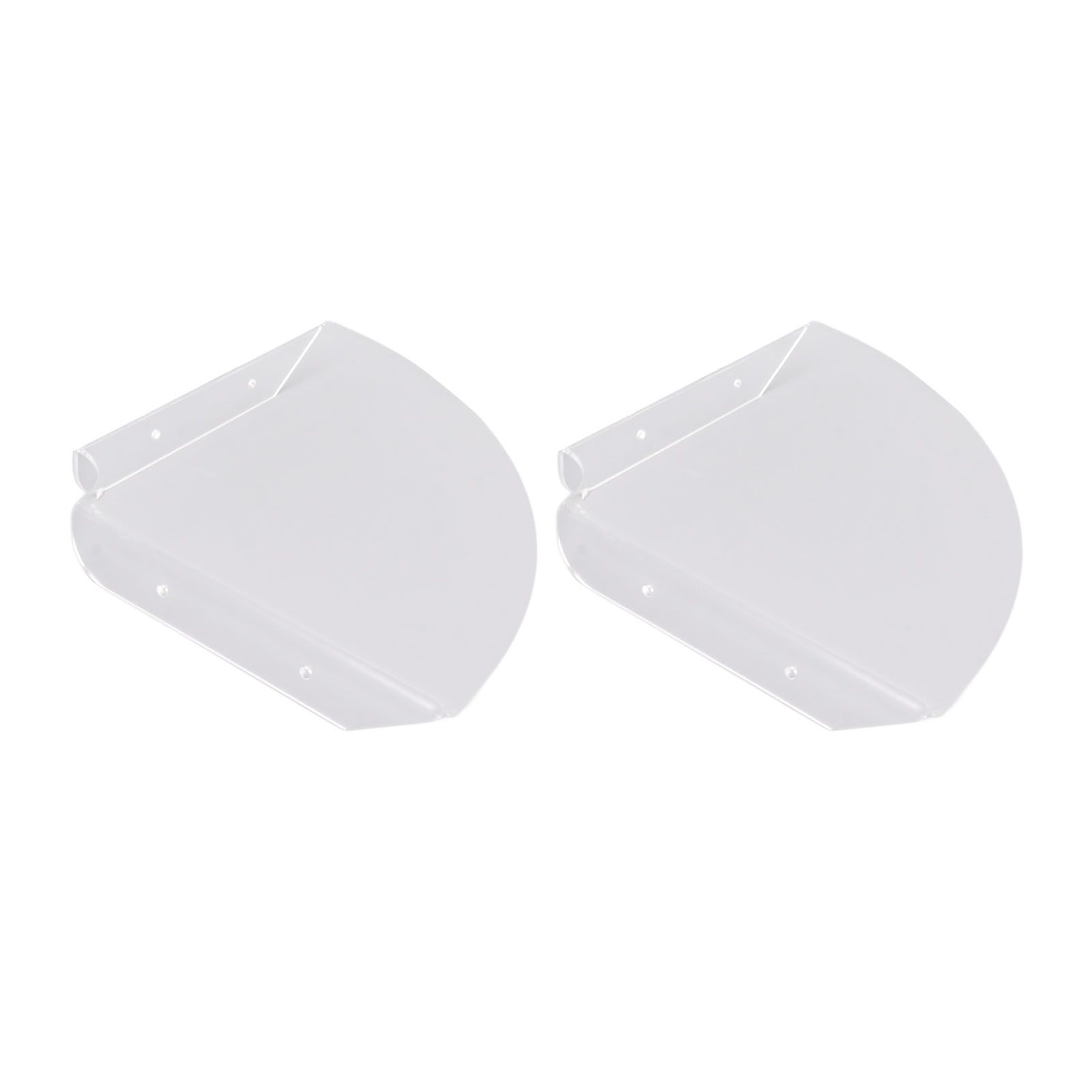 2pcs Wall Mount Floating Corner Shelves Quarter Round Hanging Corner Shelves view 2