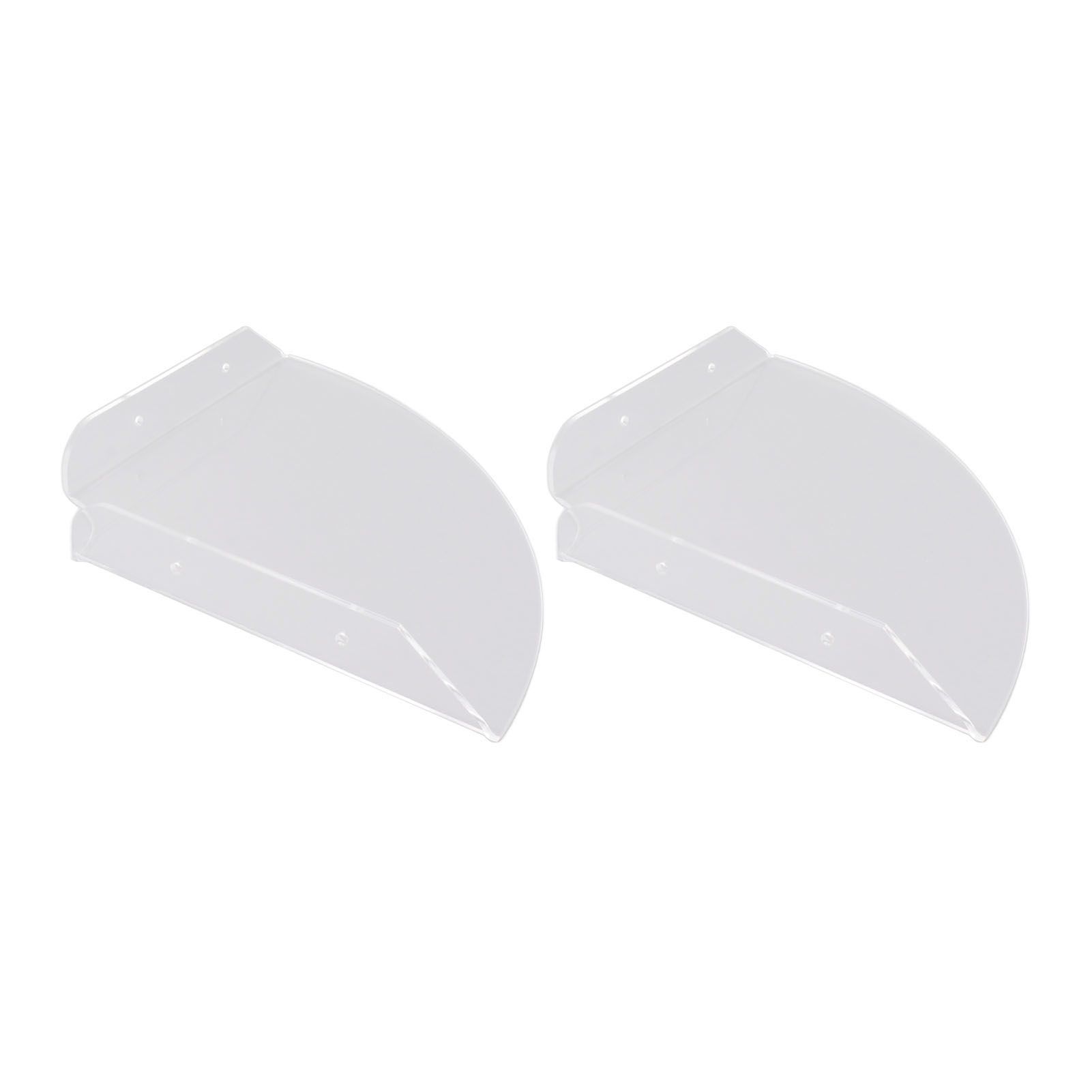 2pcs Wall Mount Floating Corner Shelves Quarter Round Hanging Corner Shelves view 5