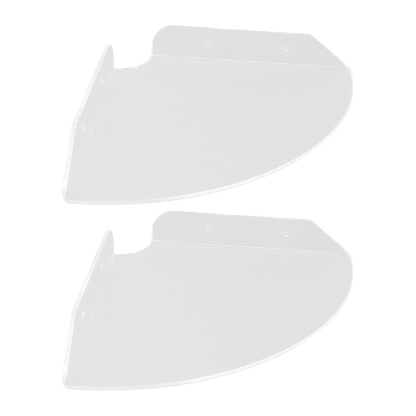 2pcs Wall Mount Floating Corner Shelves Quarter Round Hanging Corner Shelves view 6