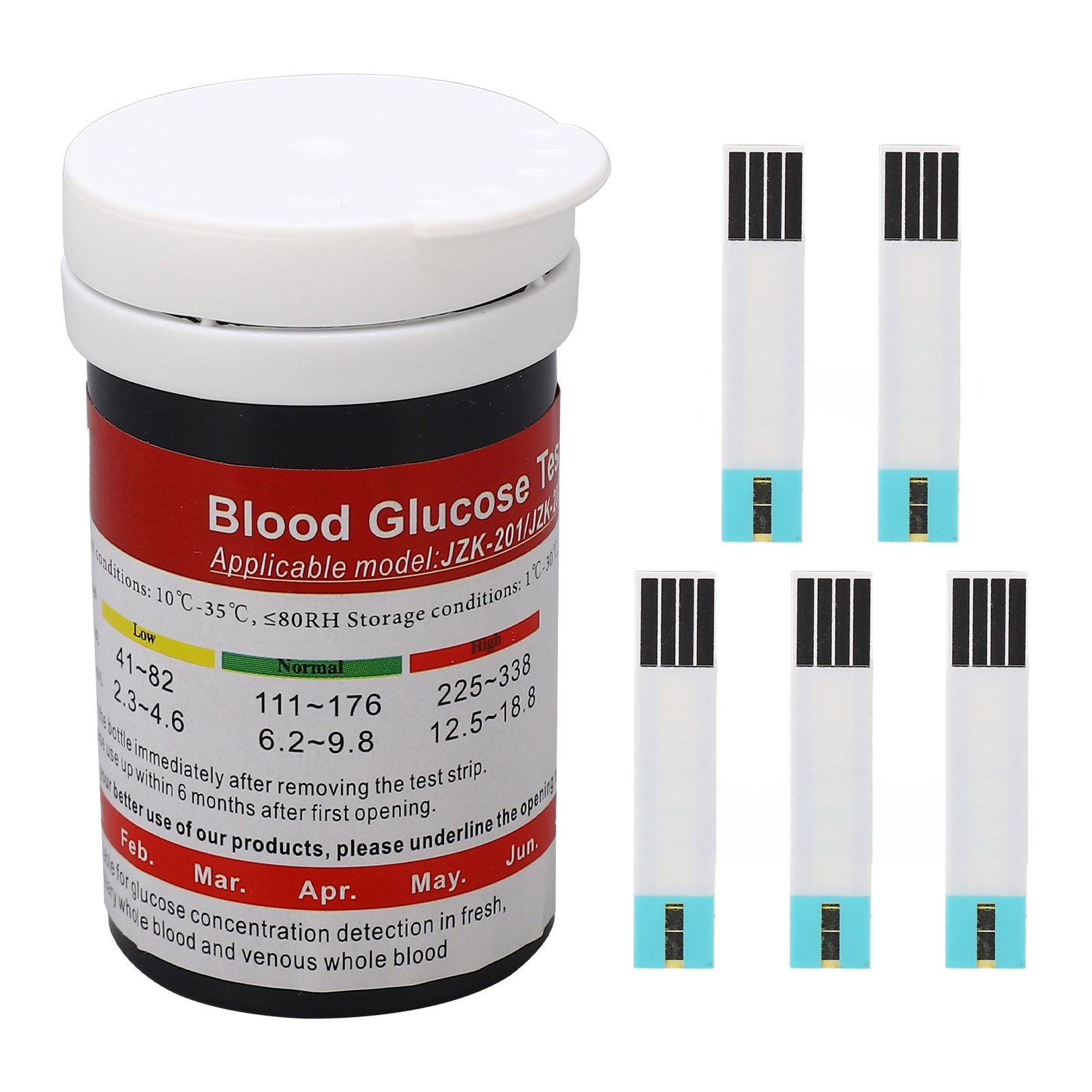 50 Count Blood Glucose Test Strips Accurate PET Blood Sugar Test Strips for view 2