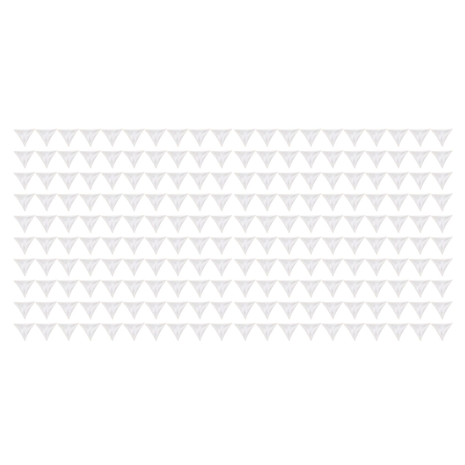 200pcs Inside Corner Dust Guards Clear Triangular Anti Collision Dust Proof