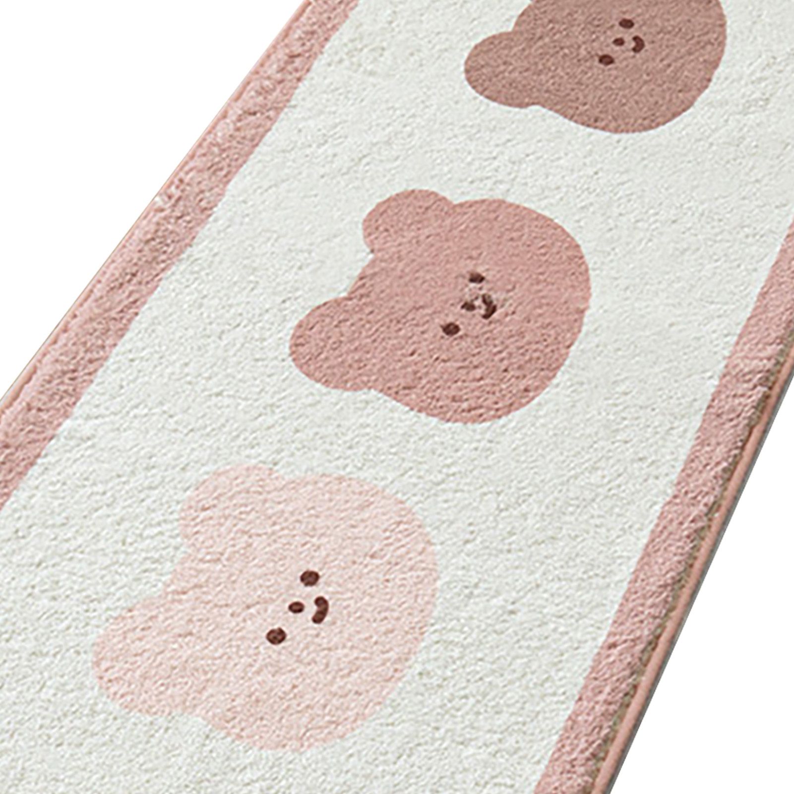 Cartoon Animal Pattern Area Rug Door Mat Soft Cute Oval Rug Bedside Carpet view 9