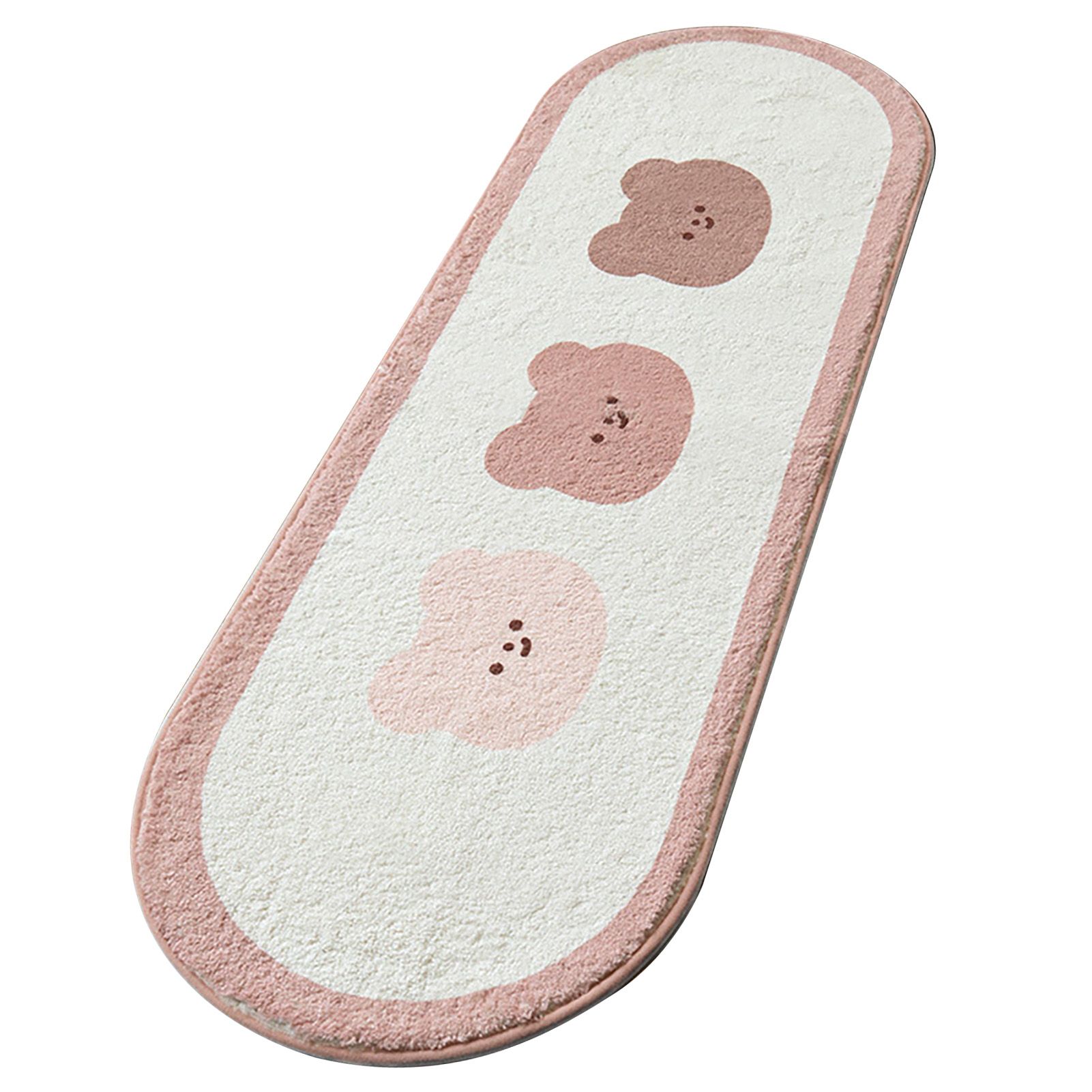 Cartoon Animal Pattern Area Rug Door Mat Soft Cute Oval Rug Bedside Carpet view 12