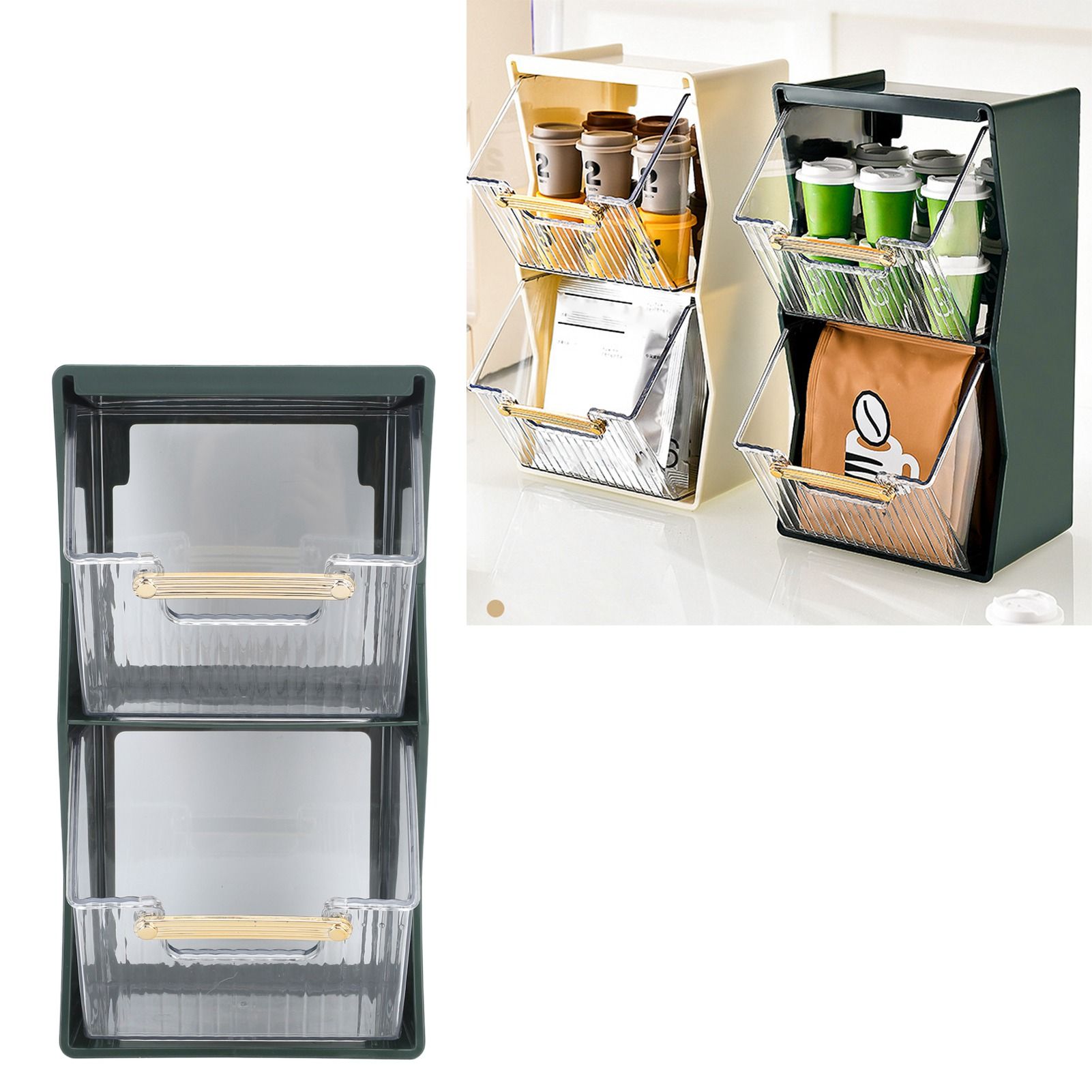 Tea Bag Storage Box Separate Storage Large Opening Beautiful Tea Bag Organizer view 11