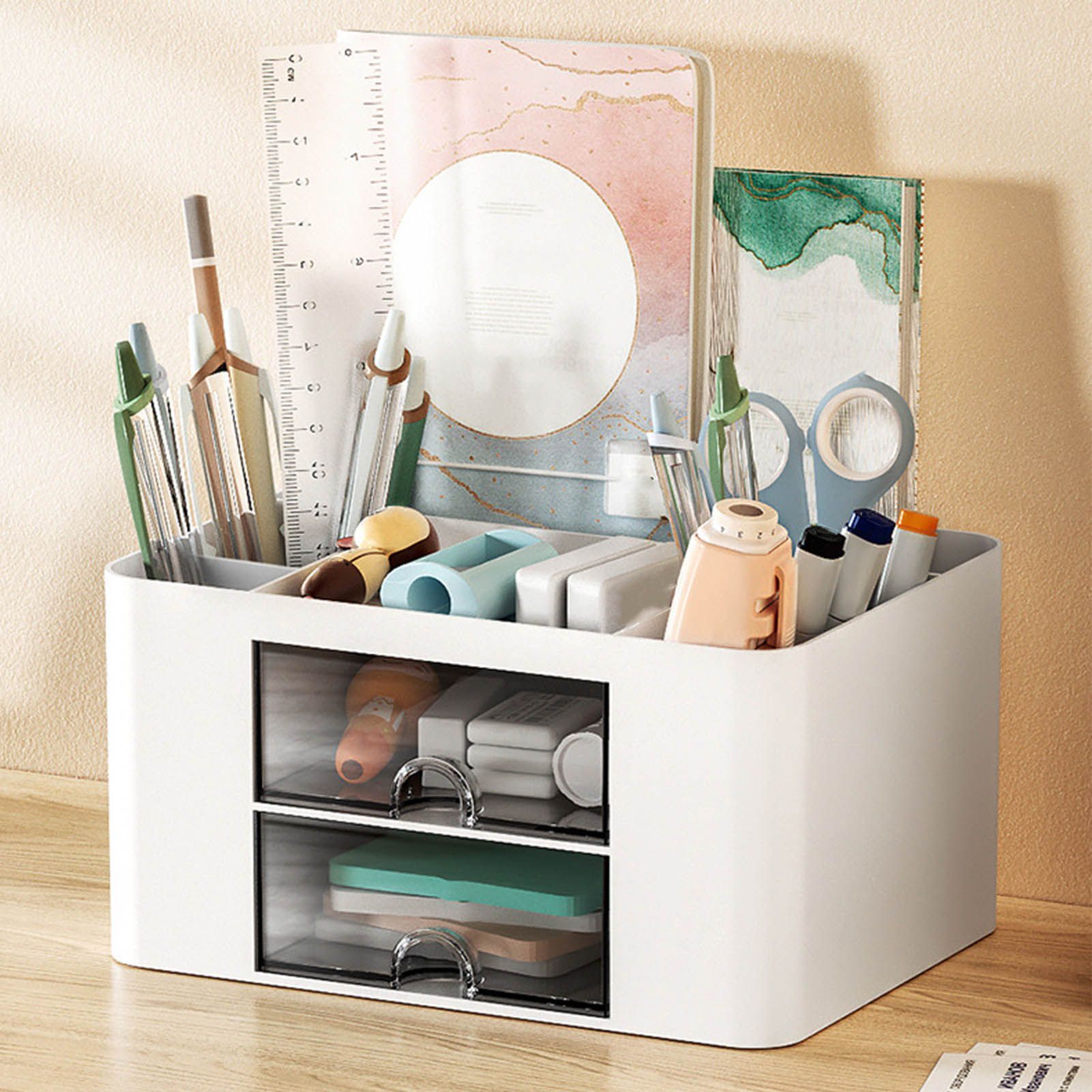 Desk Supplies Organizer Multifunctional Large Capacity Office Desk Organizer view 5