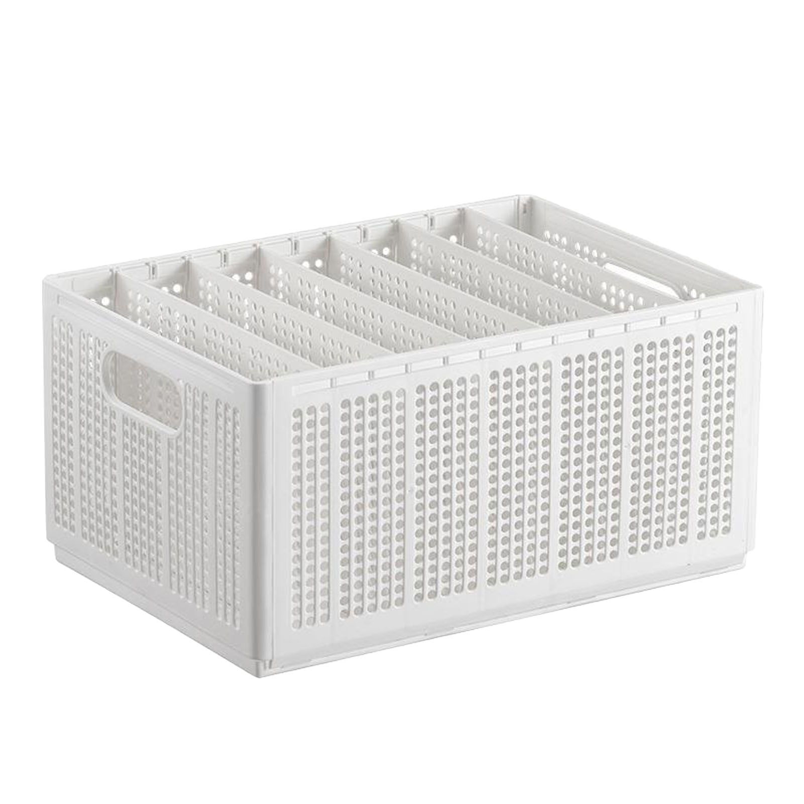 Closet Foldable Pants Storage Box Pure White Adjustable Dividers Rugged view 4