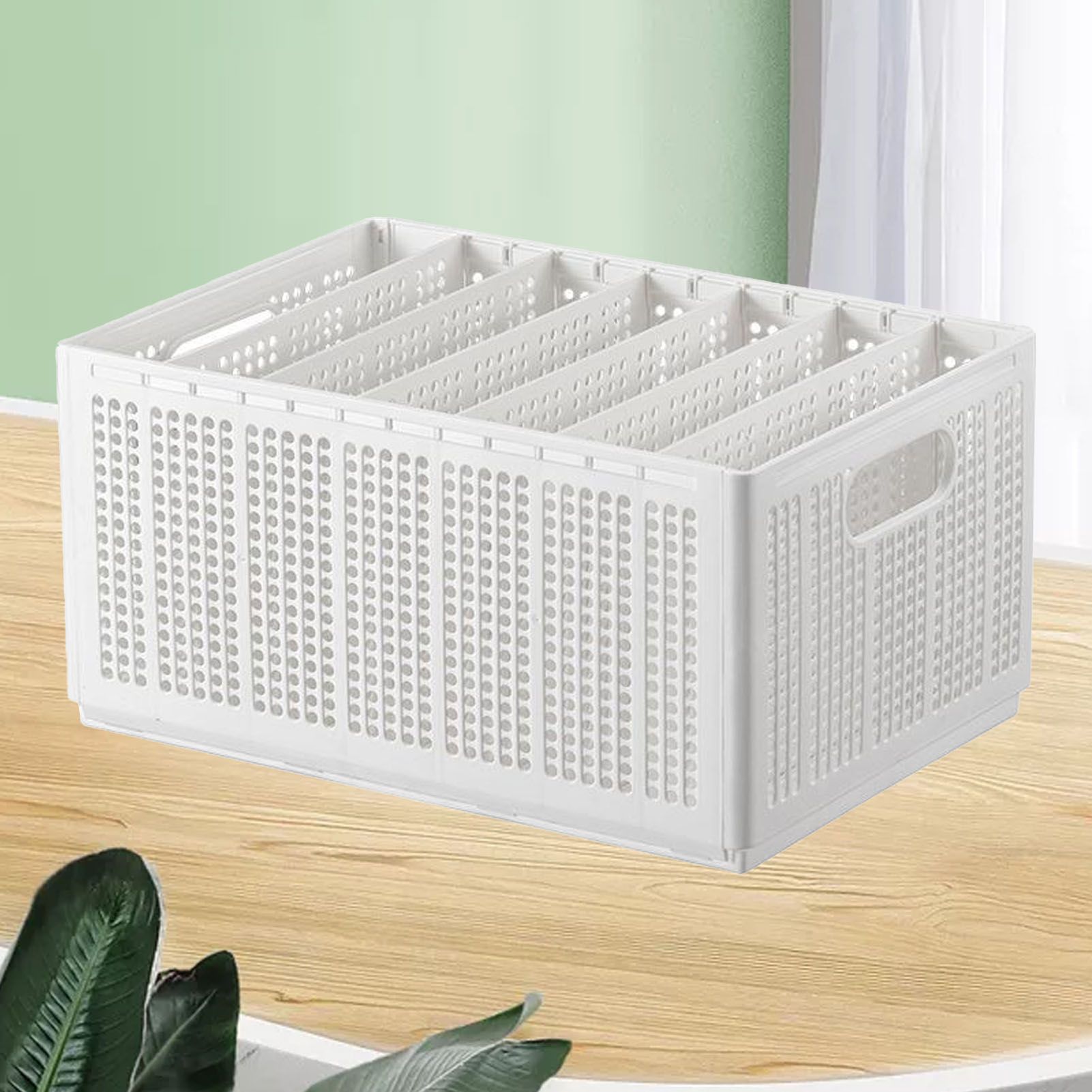 Closet Foldable Pants Storage Box Pure White Adjustable Dividers Rugged view 6
