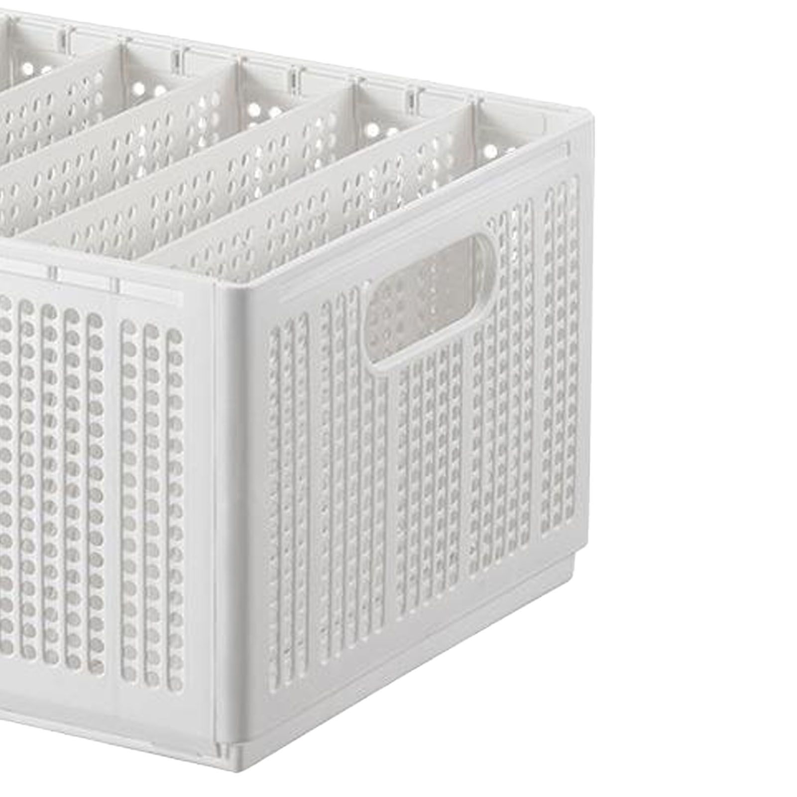 Closet Foldable Pants Storage Box Pure White Adjustable Dividers Rugged view 7