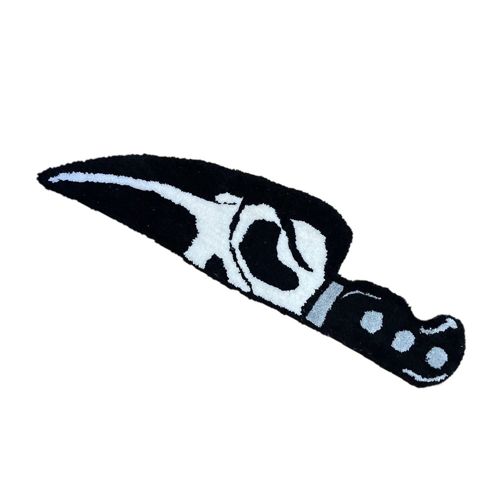 Skull Knife Carpet Horror Scary Scream Bedside Rug Wear Resistant Cashmere view 3