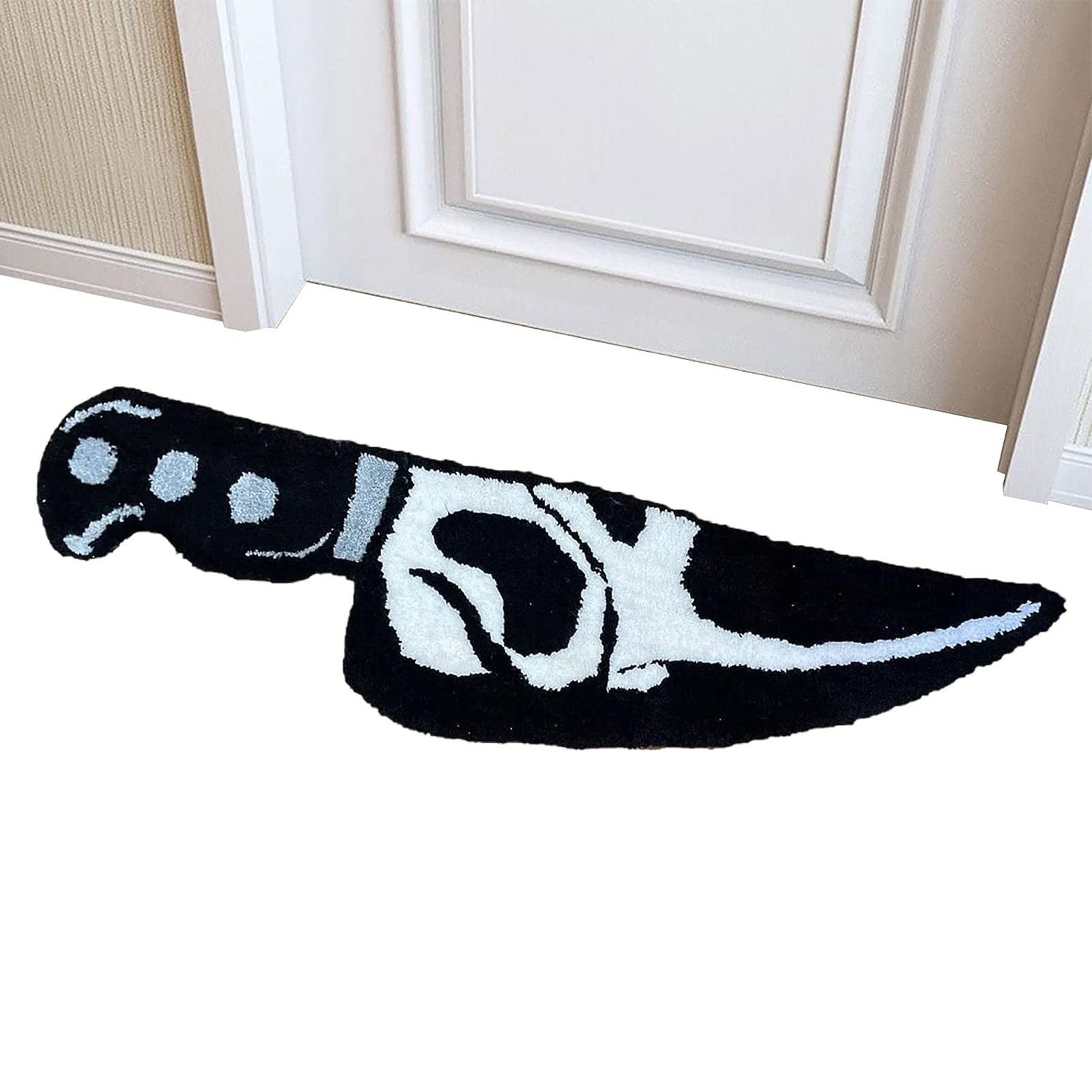 Skull Knife Carpet Horror Scary Scream Bedside Rug Wear Resistant Cashmere view 10