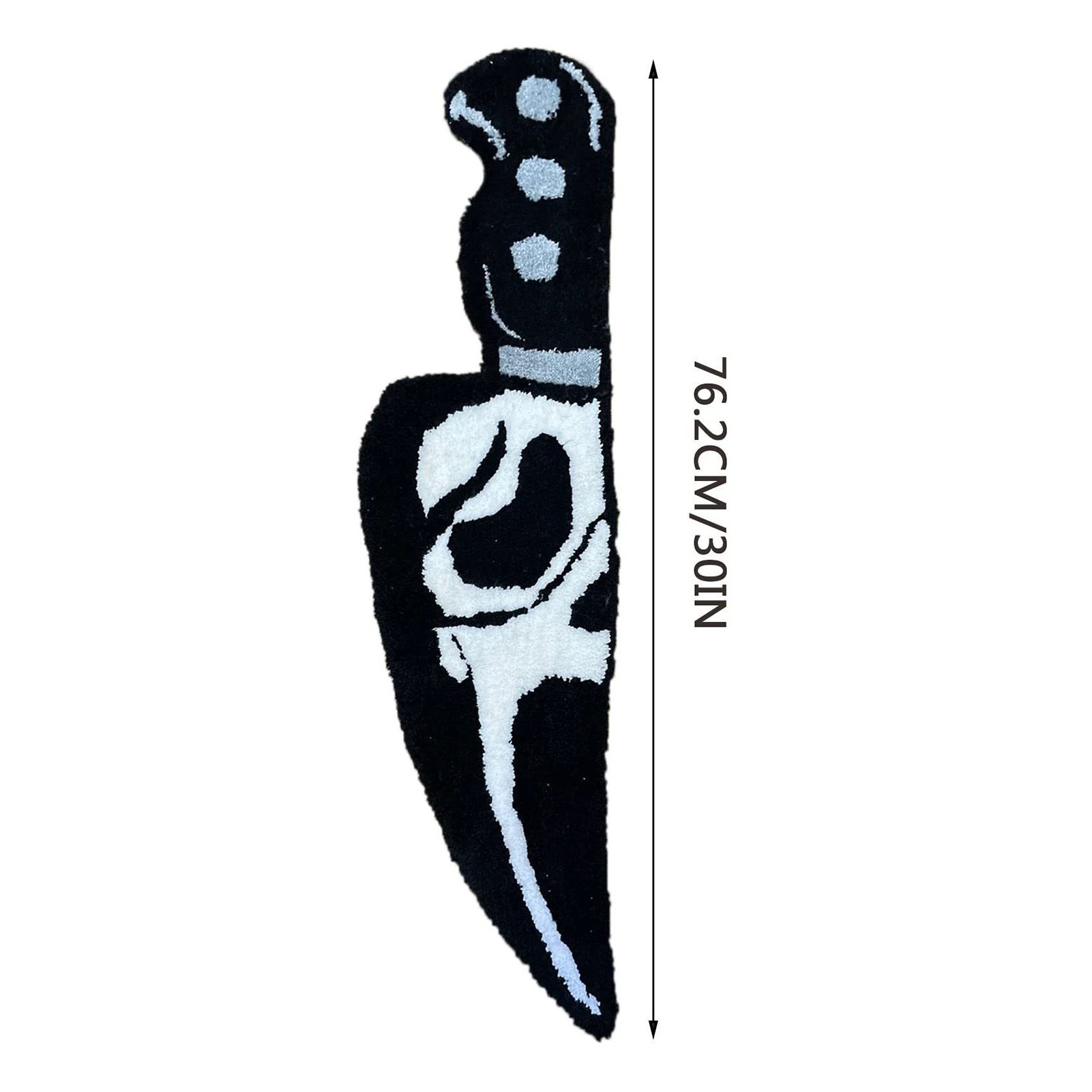 Skull Knife Carpet Horror Scary Scream Bedside Rug Wear Resistant Cashmere view 9