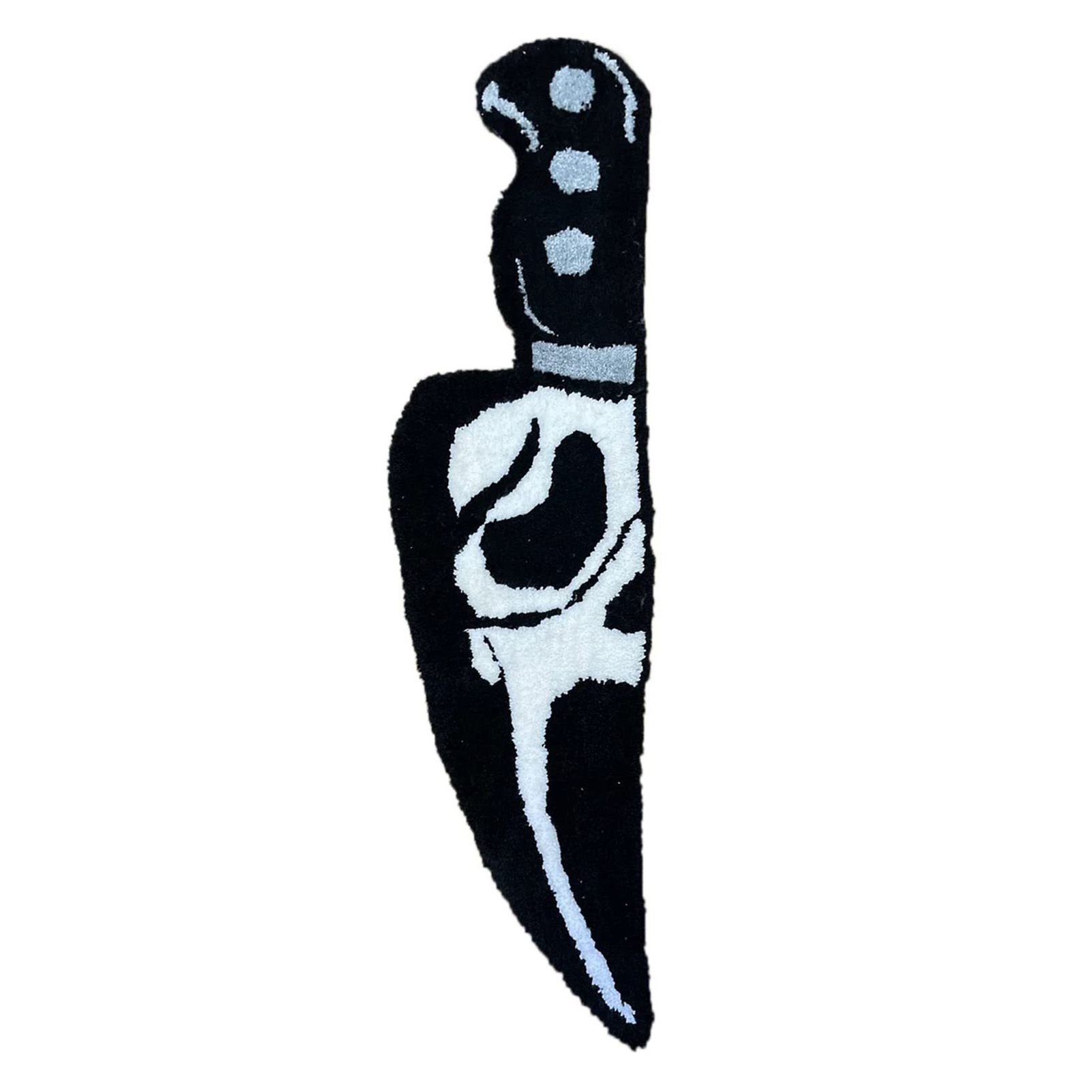 Skull Knife Carpet Horror Scary Scream Bedside Rug Wear Resistant Cashmere