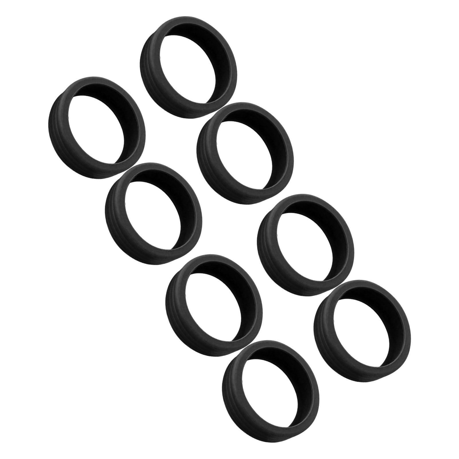 8PCS Luggage Suitcase Wheels Covers Noise Canceling Shock Absorbing Trolley view 2