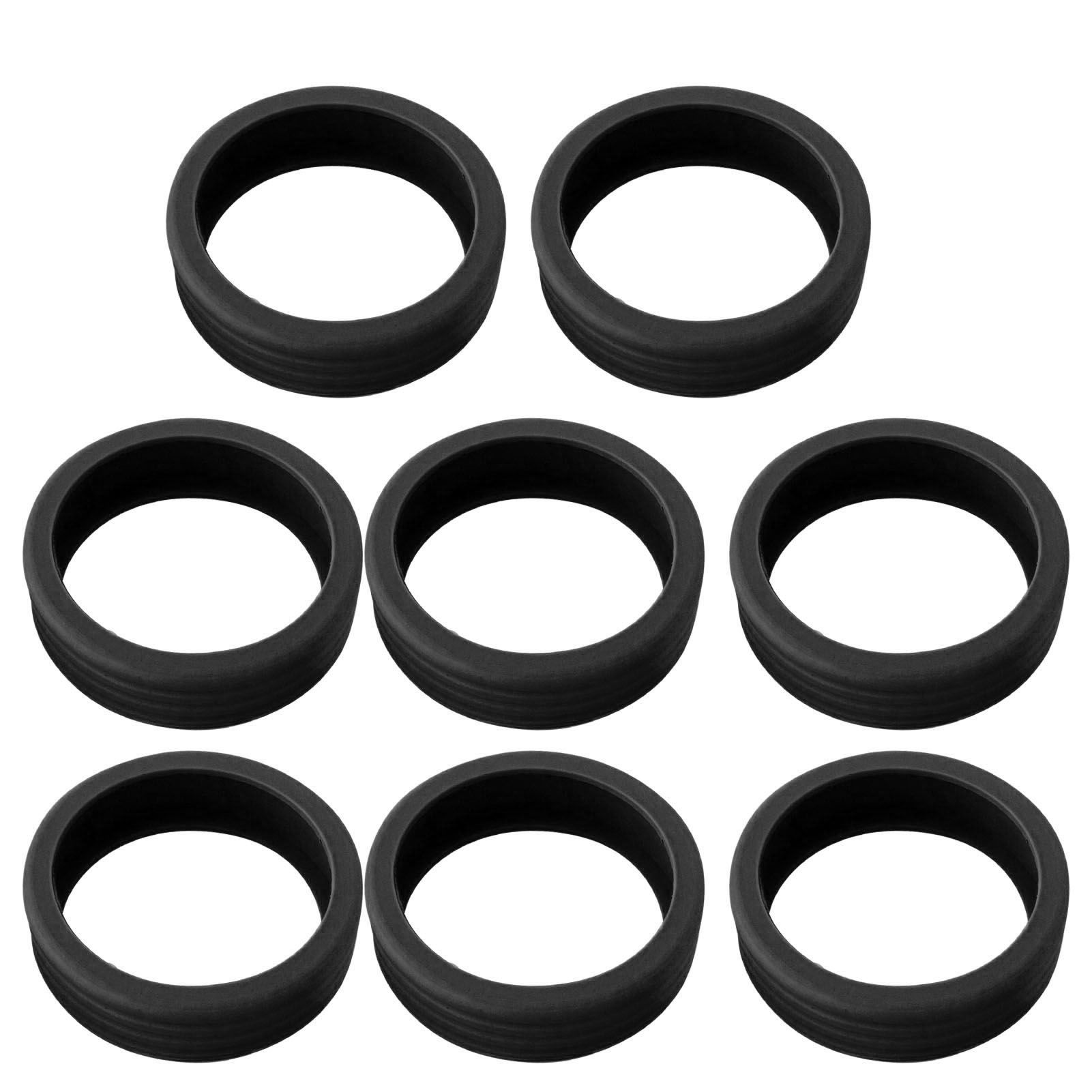 8PCS Luggage Suitcase Wheels Covers Noise Canceling Shock Absorbing Trolley view 3