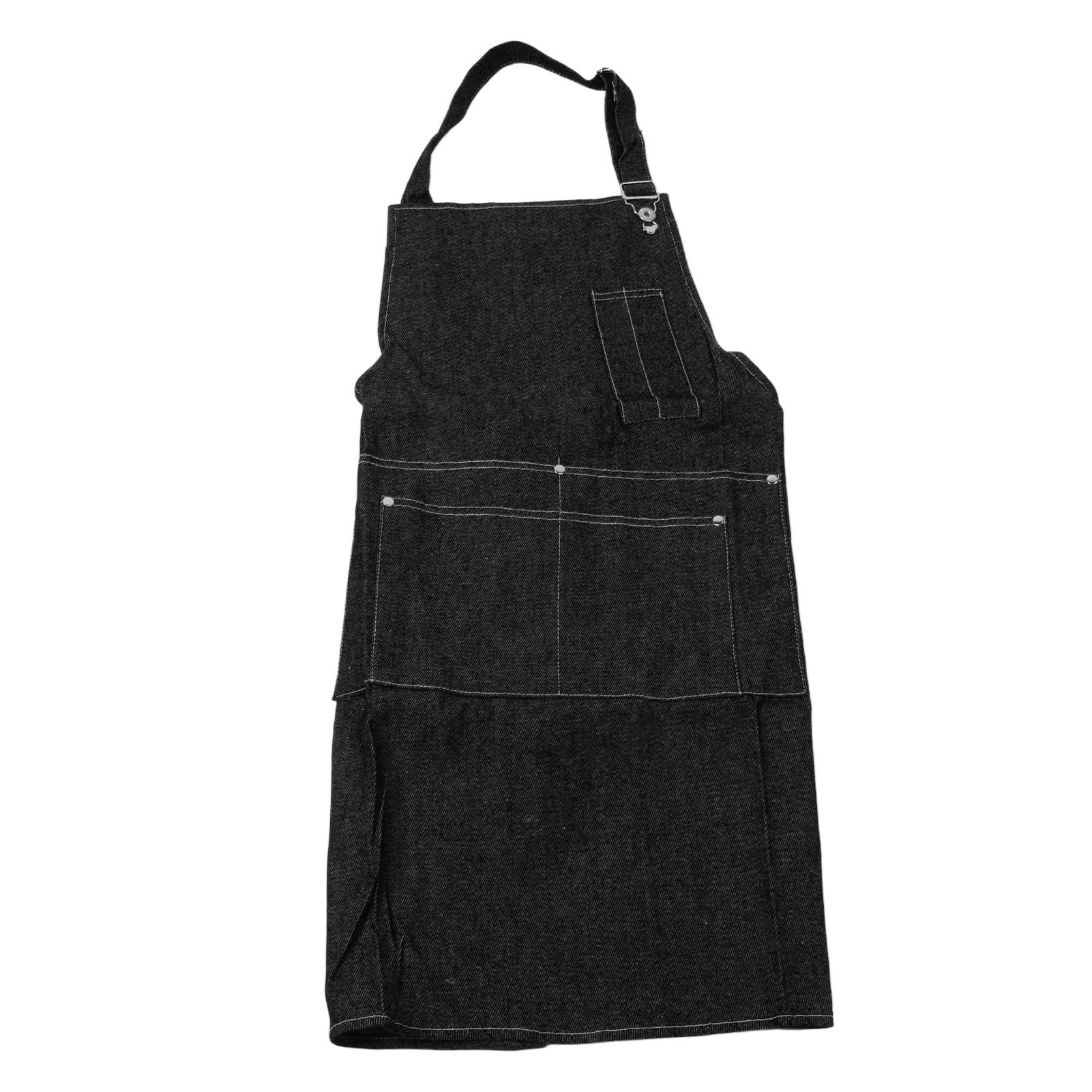 Canvas Apron Multipurpose Stylish Classic Loose Multi Pockets Wear Resistance