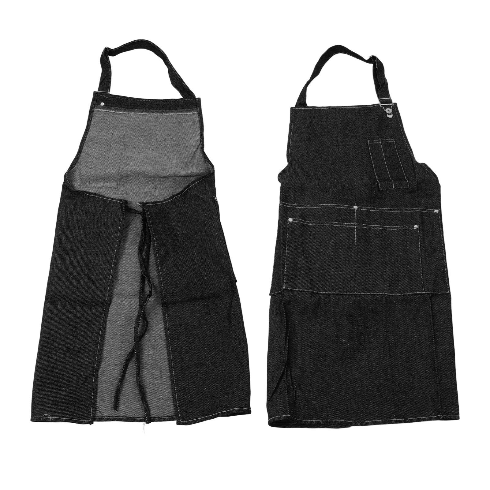 Canvas Apron Multipurpose Stylish Classic Loose Multi Pockets Wear Resistance view 9