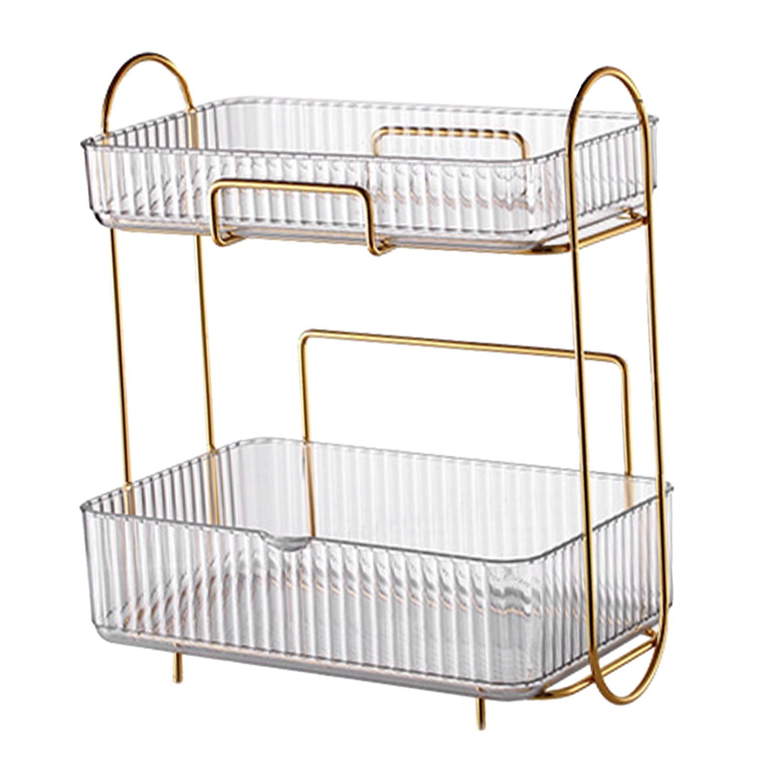 Makeup Organizer 2 Tier Bathroom Countertop Organizer Large Capacity Cosmetic view 4