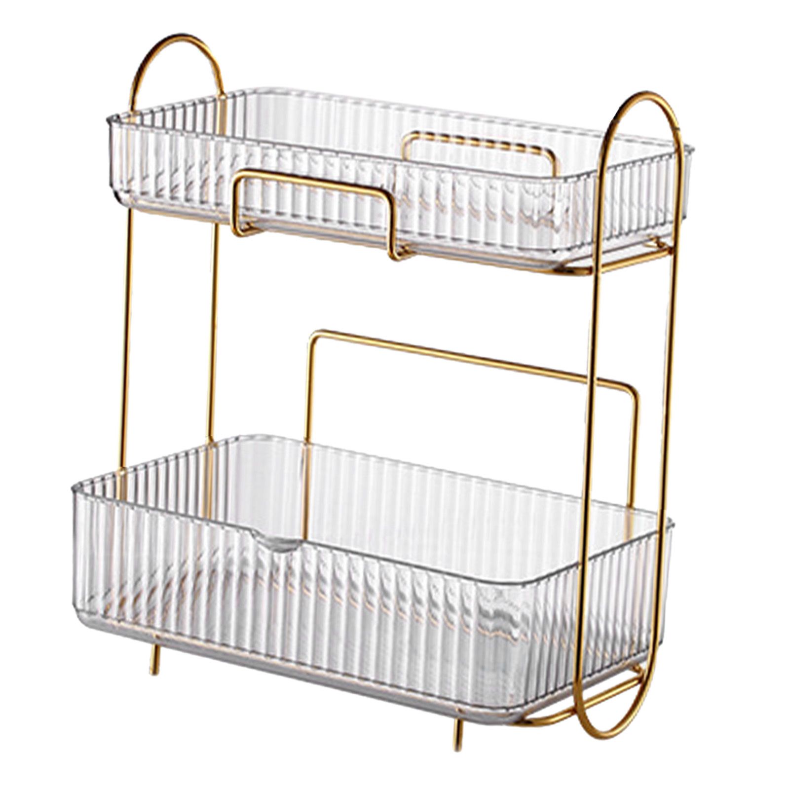 Makeup Organizer 2 Tier Bathroom Countertop Organizer Large Capacity Cosmetic view 10