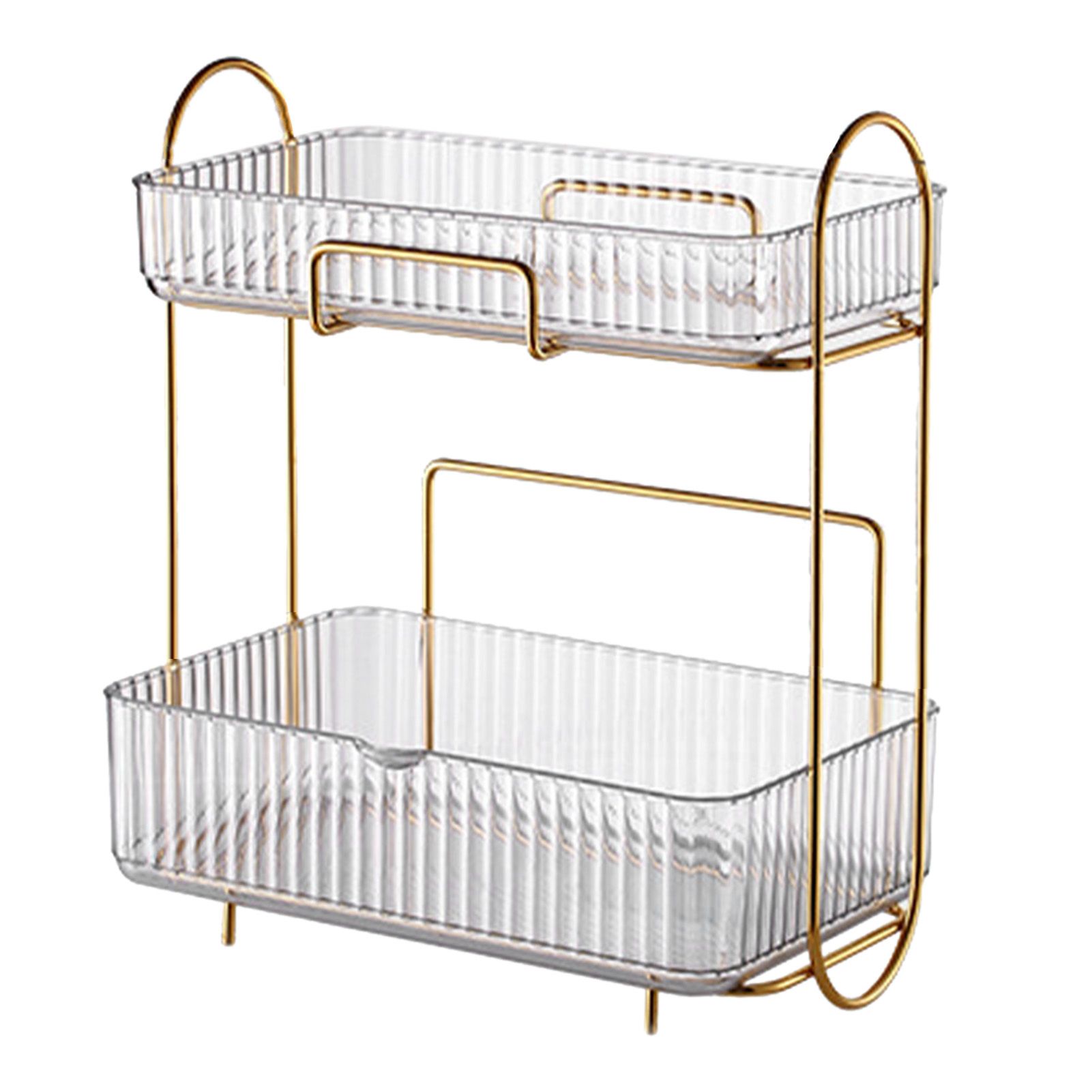Makeup Organizer 2 Tier Bathroom Countertop Organizer Large Capacity Cosmetic view 11