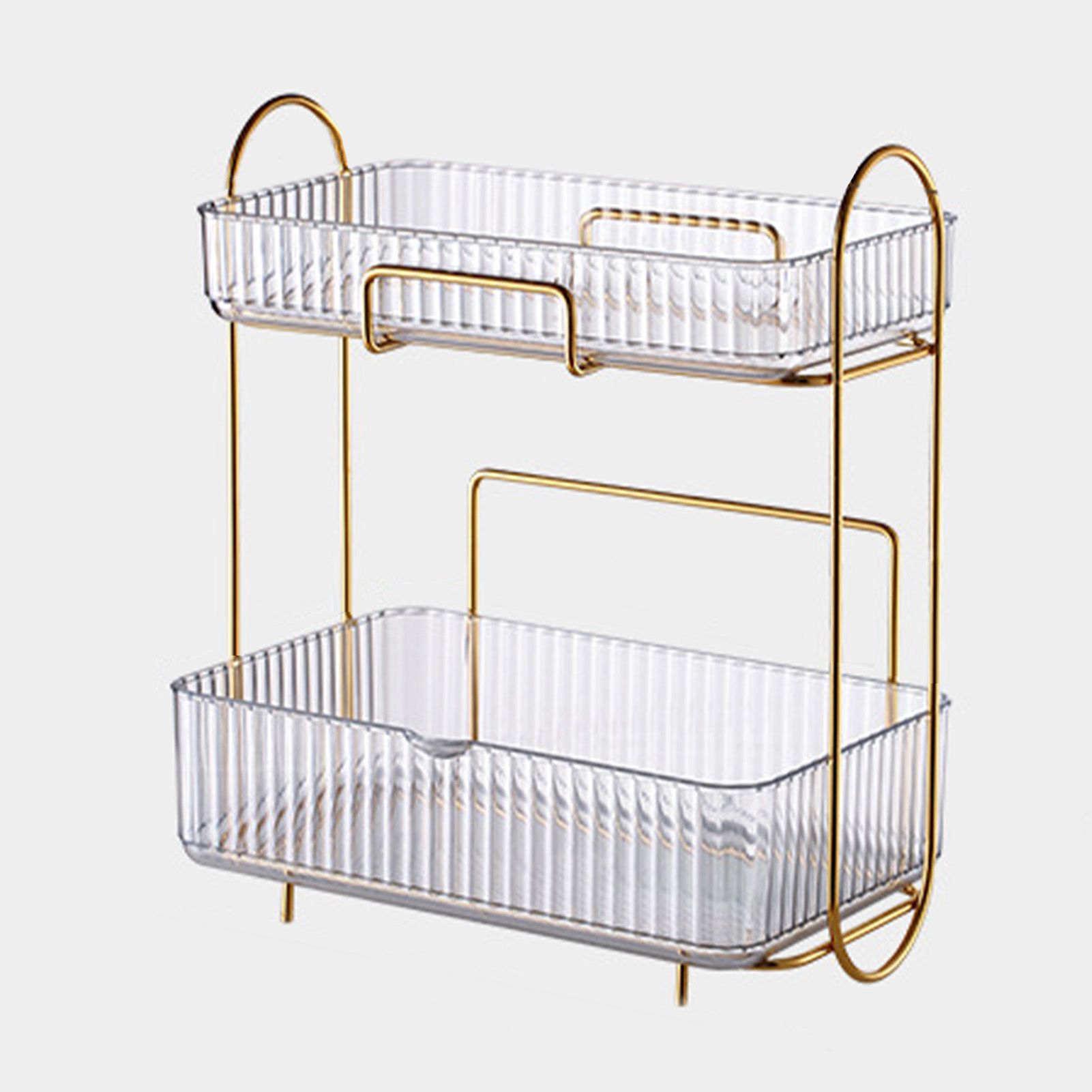 Makeup Organizer 2 Tier Bathroom Countertop Organizer Large Capacity Cosmetic view 12