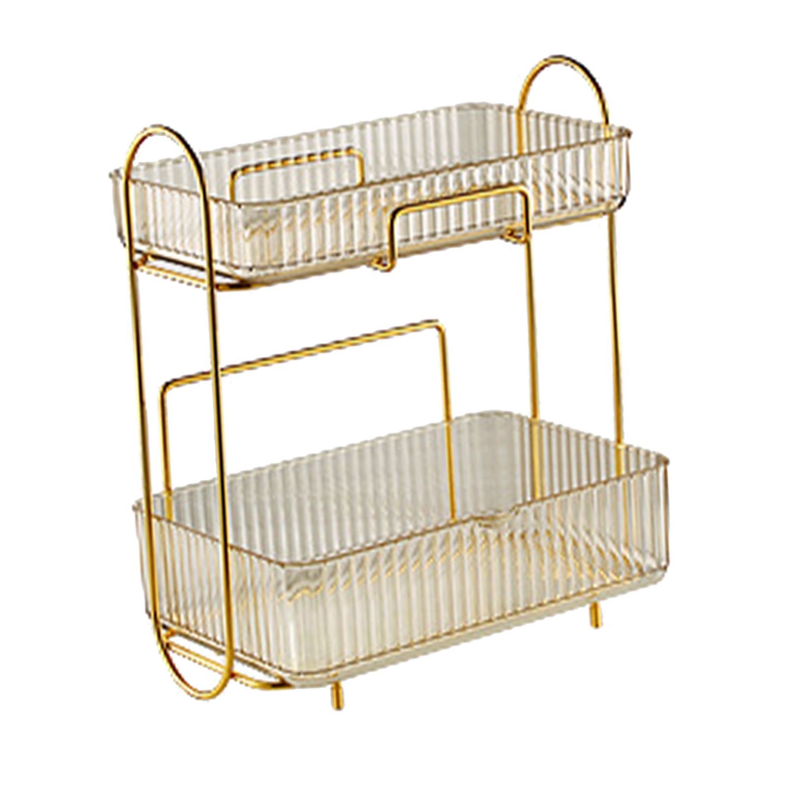Makeup Organizer 2 Tier Bathroom Countertop Organizer Large Capacity Cosmetic view 2