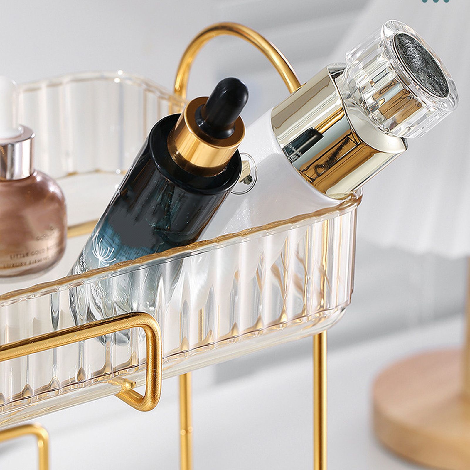 Makeup Organizer 2 Tier Bathroom Countertop Organizer Large Capacity Cosmetic view 7