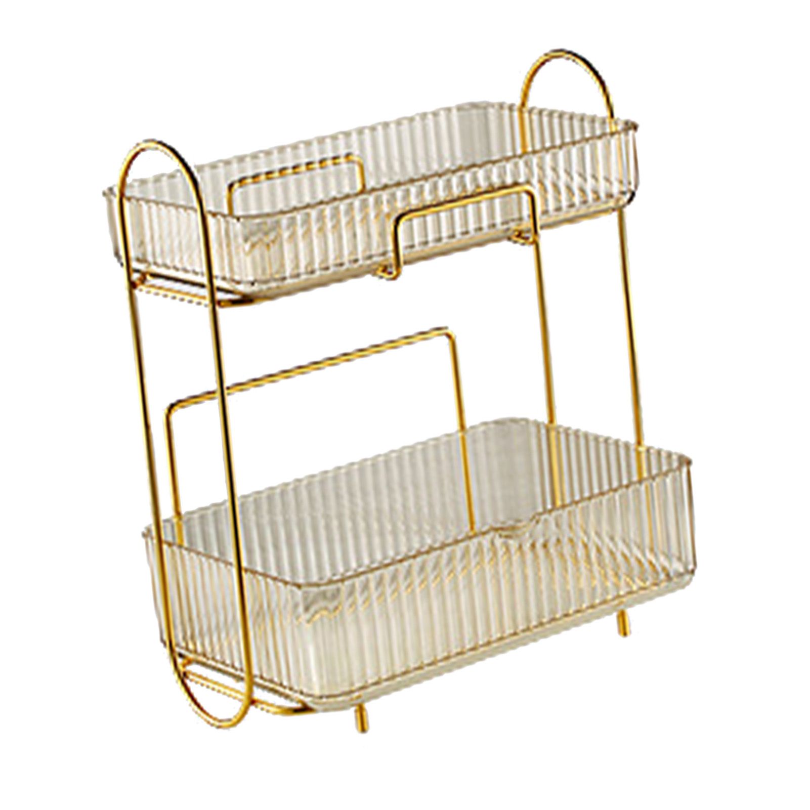 Makeup Organizer 2 Tier Bathroom Countertop Organizer Large Capacity Cosmetic view 10