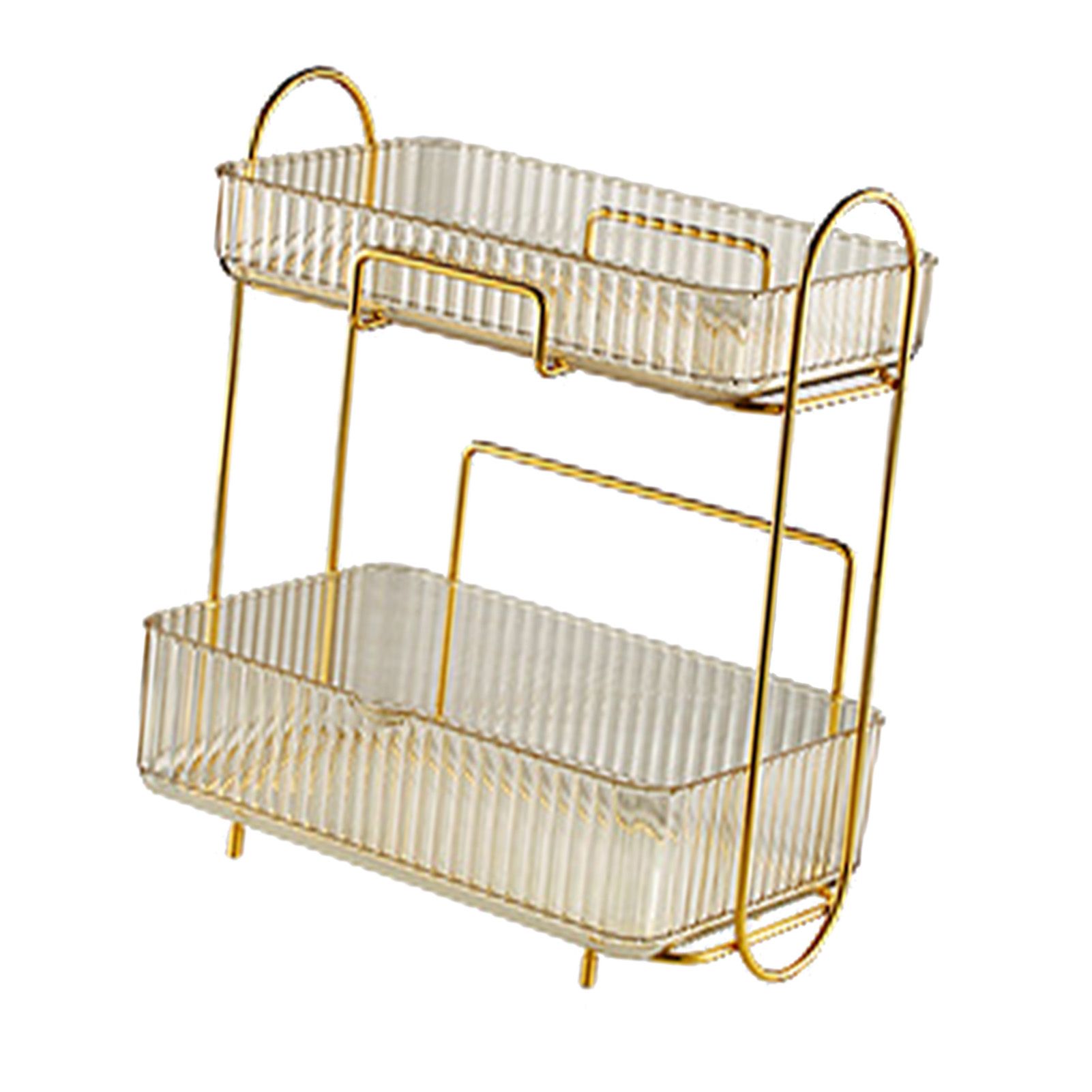 Makeup Organizer 2 Tier Bathroom Countertop Organizer Large Capacity Cosmetic view 11