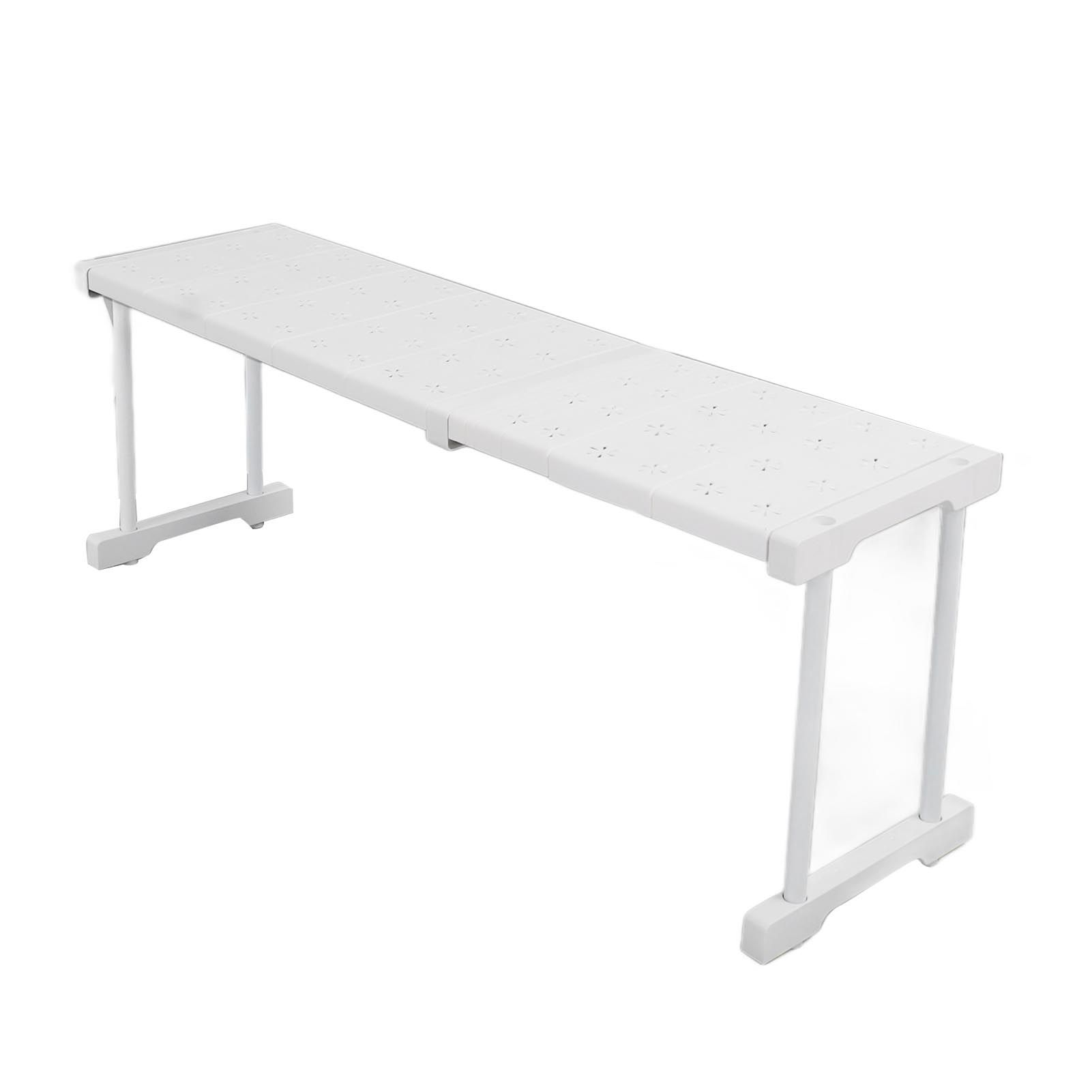 Expandable Shelf Stackable 121lb Load Bearing Divider Storage Rack for Closet view 4