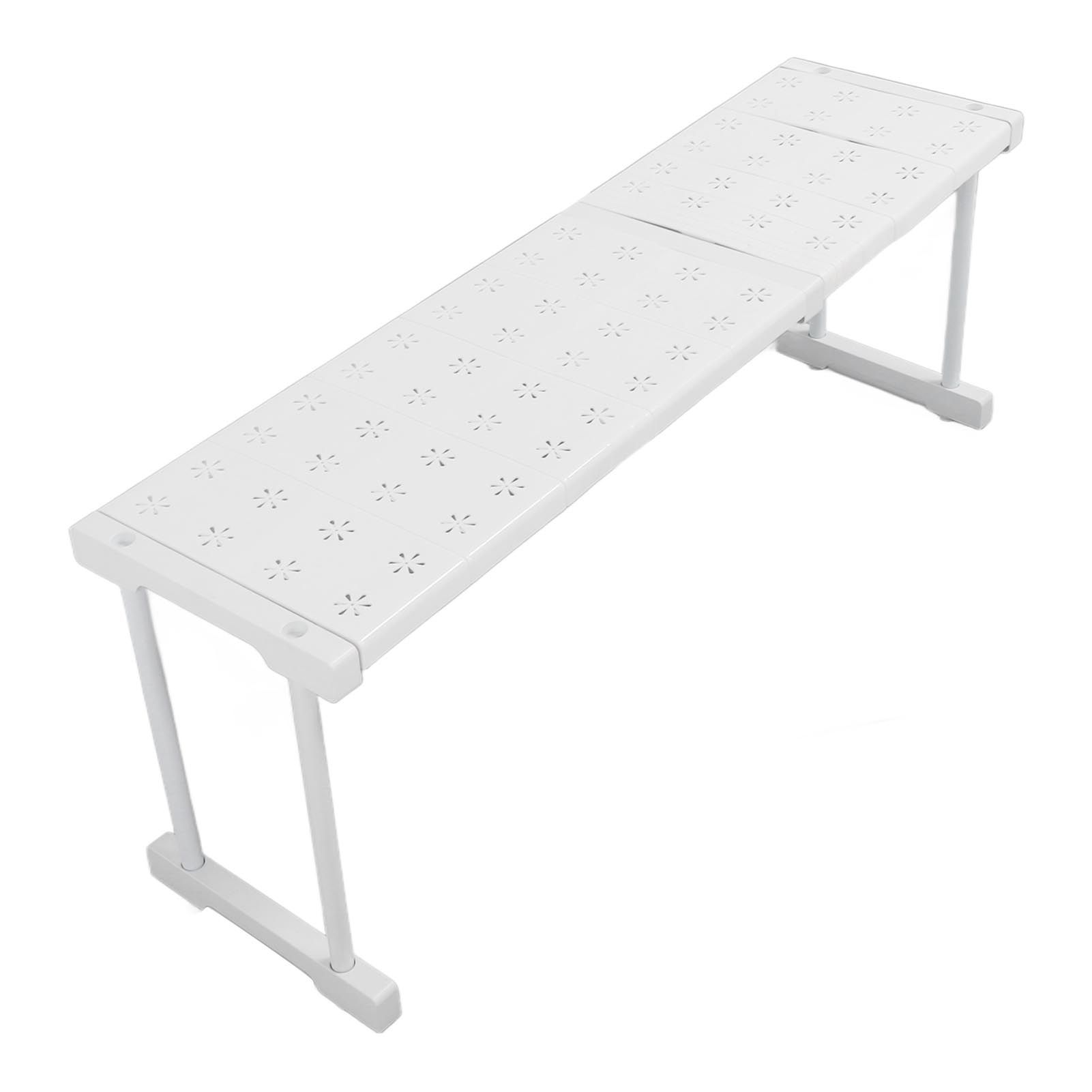Expandable Shelf Stackable 121lb Load Bearing Divider Storage Rack for Closet view 5