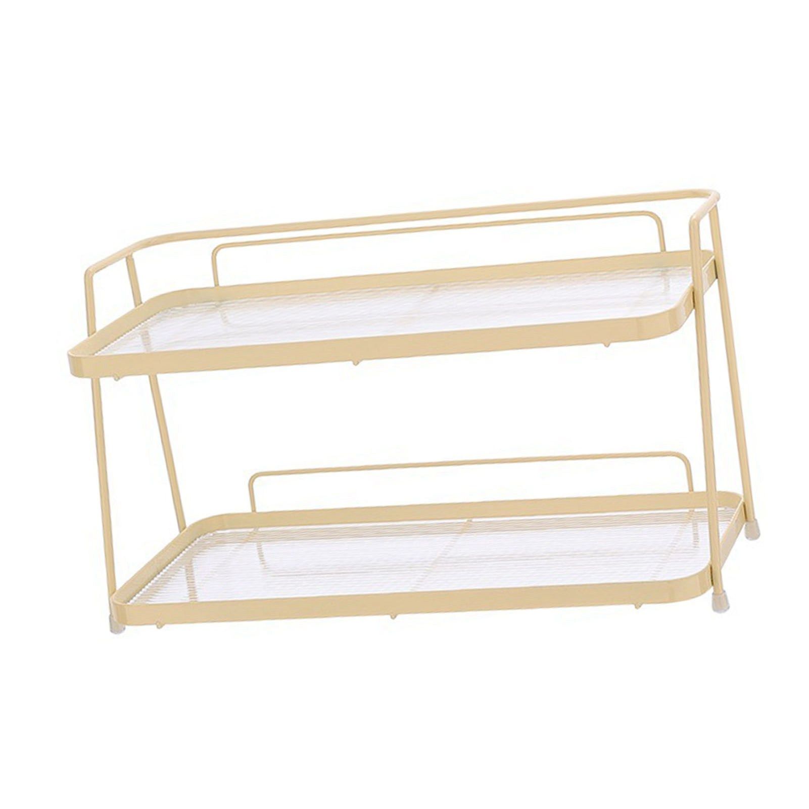 2 Tier Bathroom Countertop Organizer Counter Standing Rack Cosmetic Holder view 2