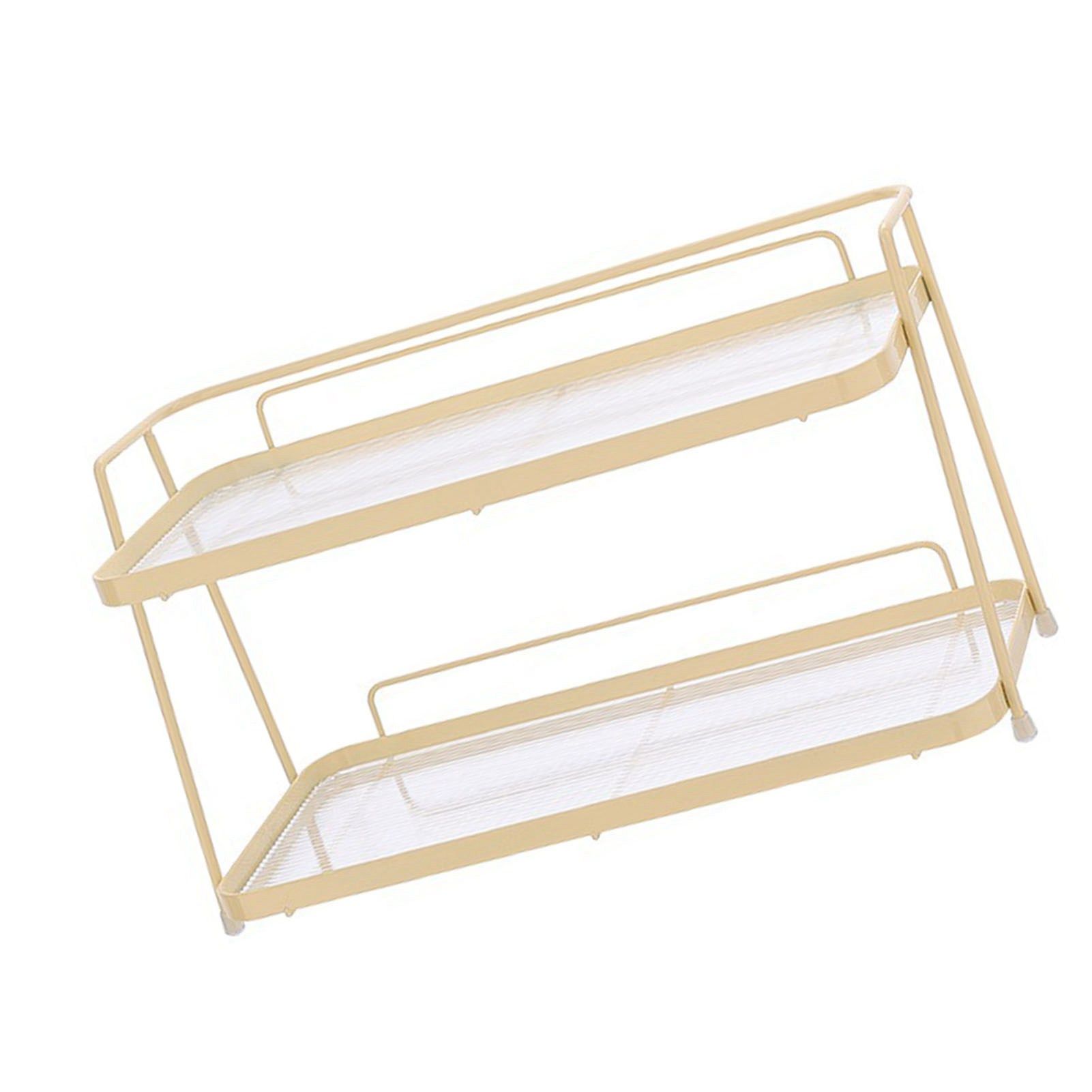 2 Tier Bathroom Countertop Organizer Counter Standing Rack Cosmetic Holder view 4