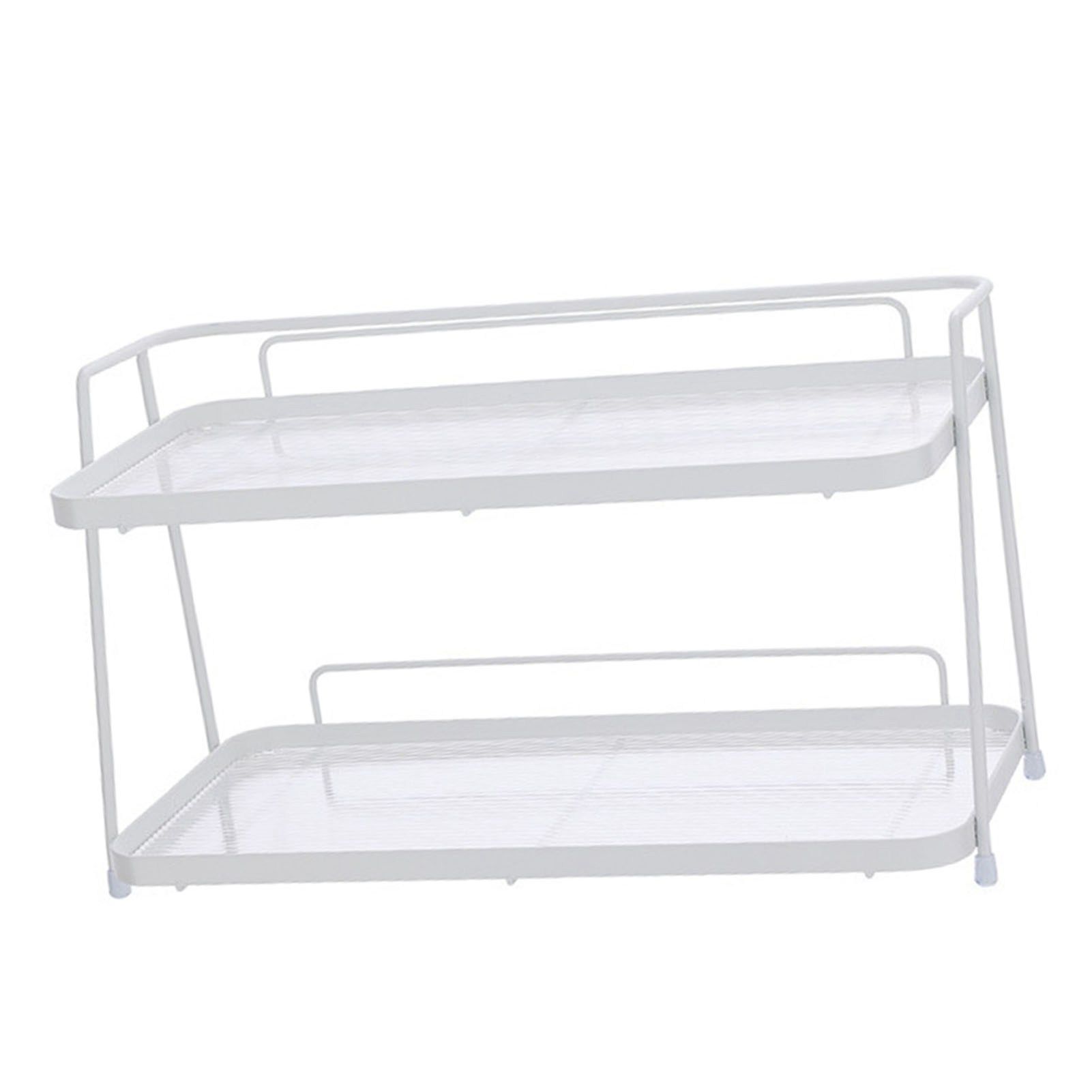 2 Tier Bathroom Countertop Organizer Counter Standing Rack Cosmetic Holder view 3